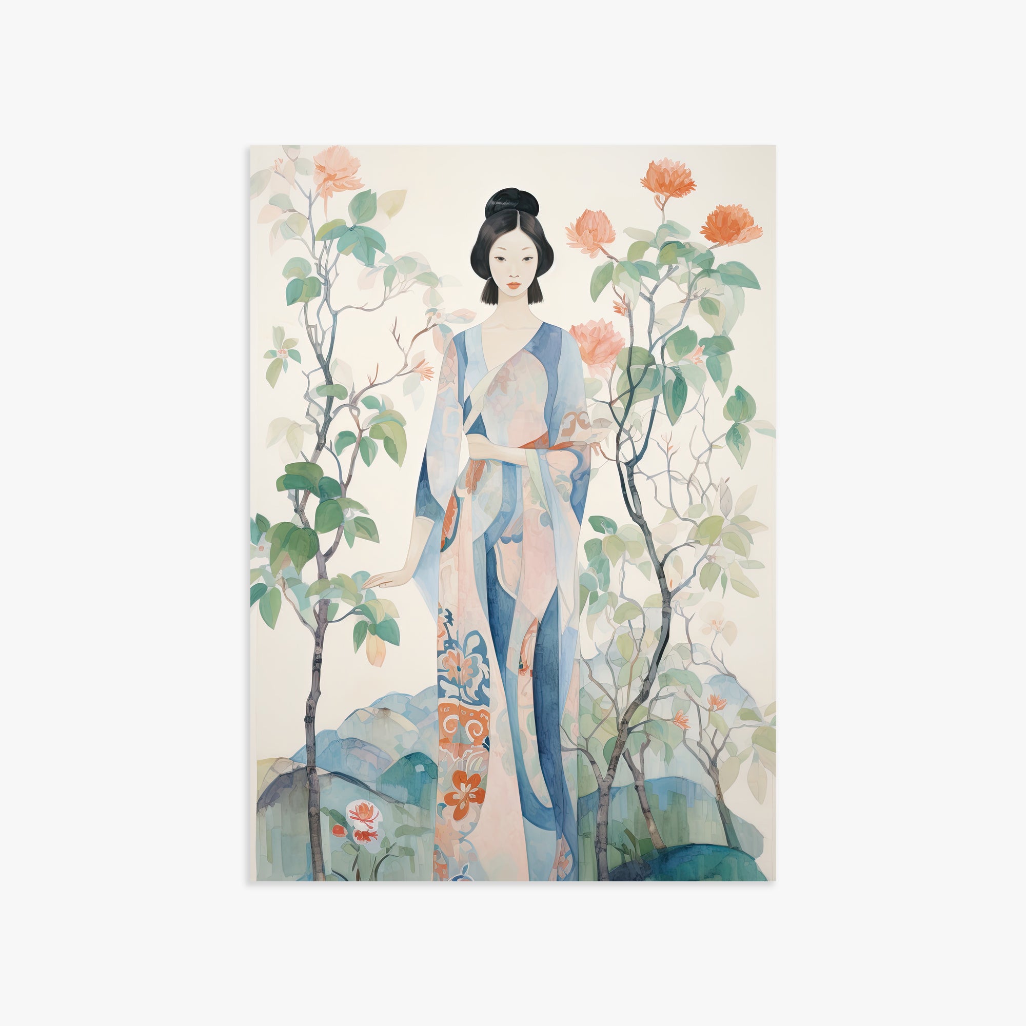 Blossom Garden Serenity, 50x70cm Poster Unframed