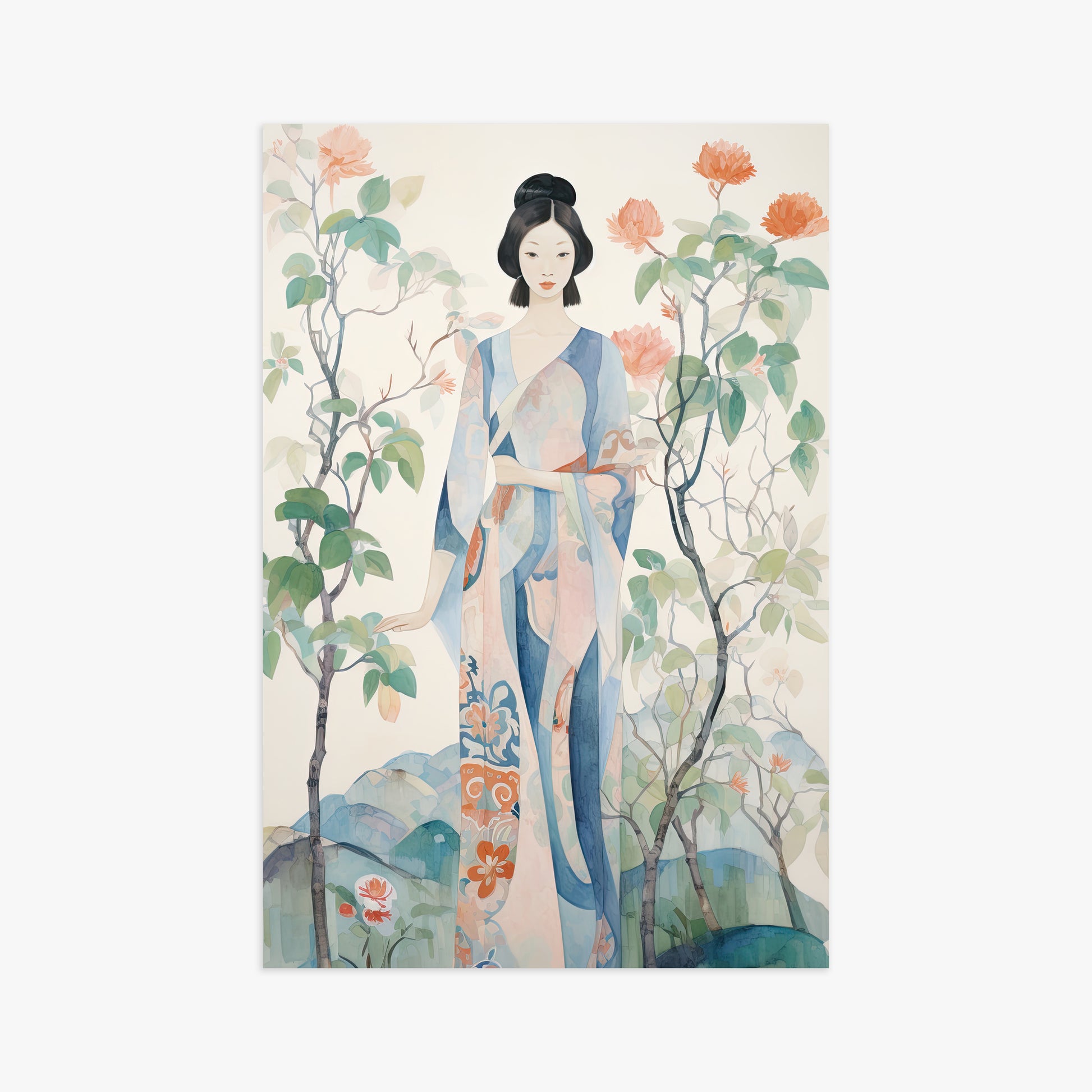 Blossom Garden Serenity, 61x91cm Poster Unframed