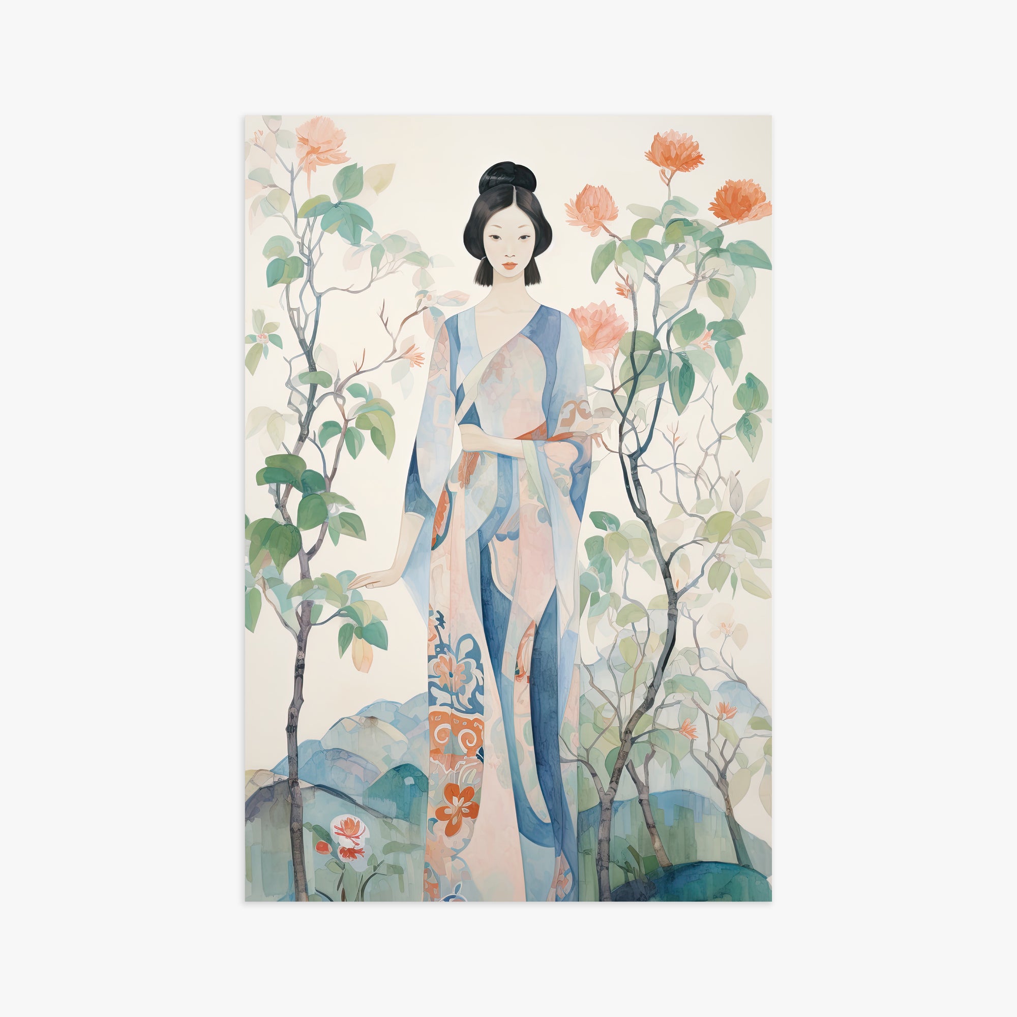Blossom Garden Serenity, 61x91cm Poster Unframed