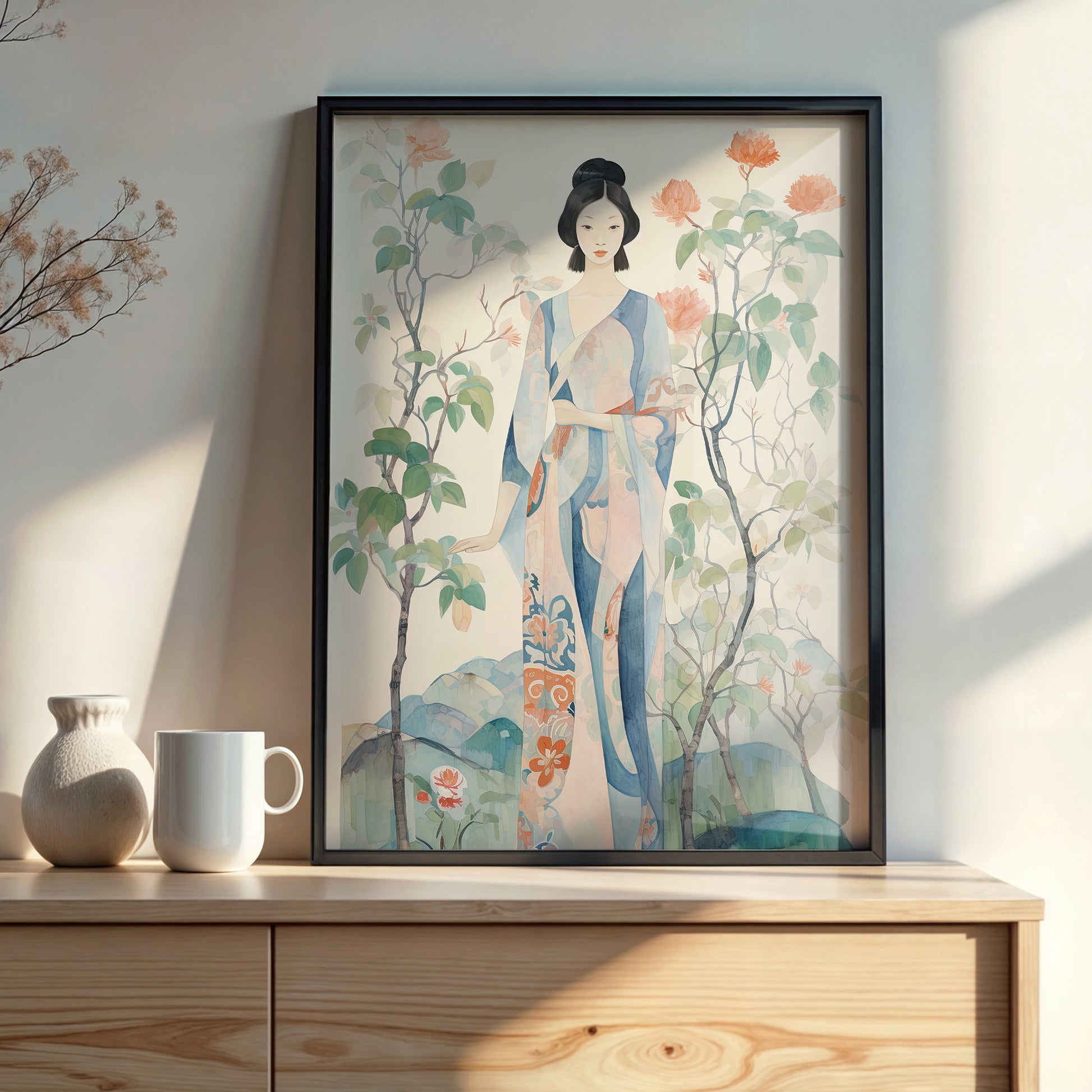 Design Concept No. 22 for Blossom Garden Serenity Modern Poster Art