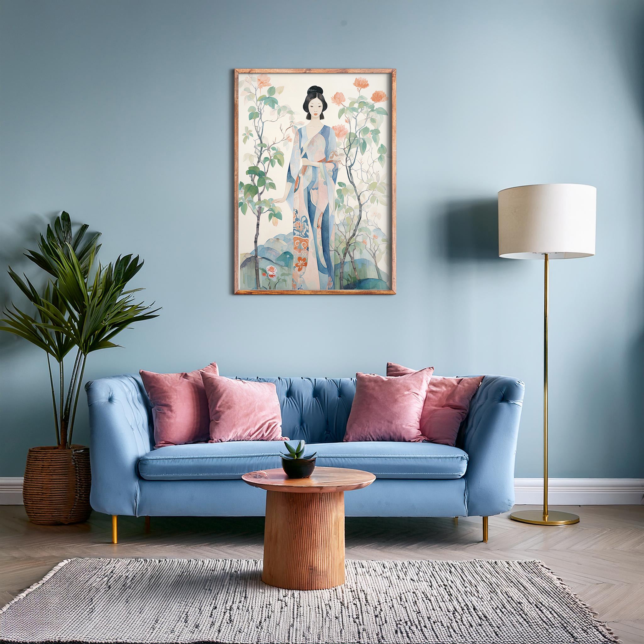 Design Concept No. 28 for Blossom Garden Serenity Modern Poster Art