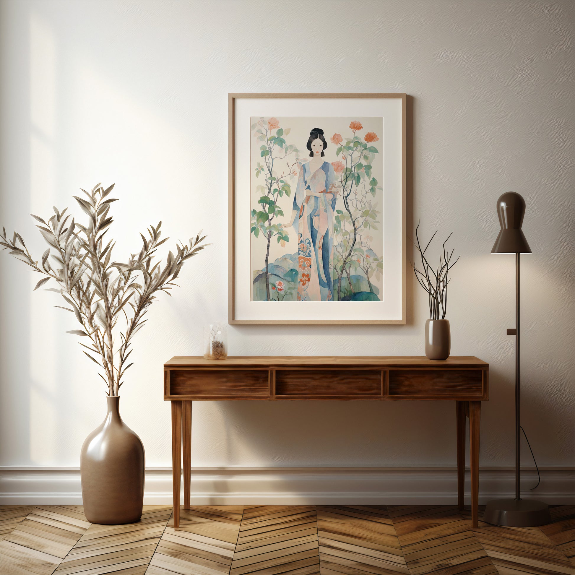 Design Concept No. 37 for Blossom Garden Serenity Modern Poster Art