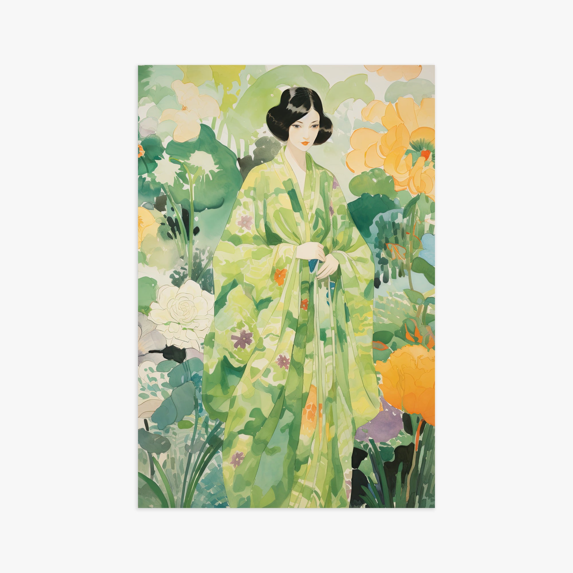 Jade Garden Serenity, 61x91cm Poster Unframed
