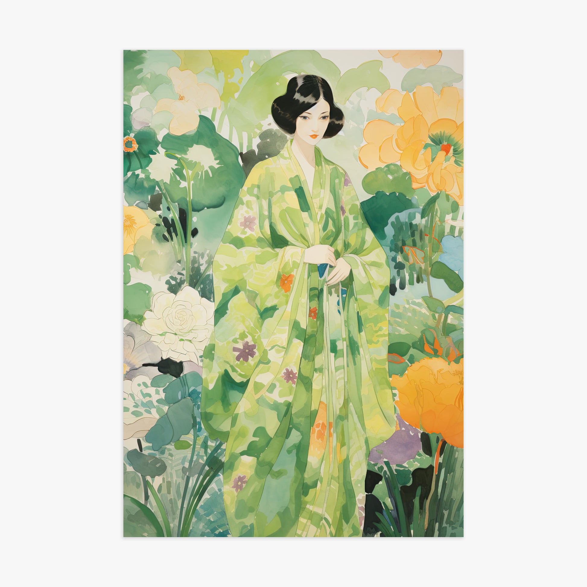 Jade Garden Serenity, 70x100cm Poster Unframed