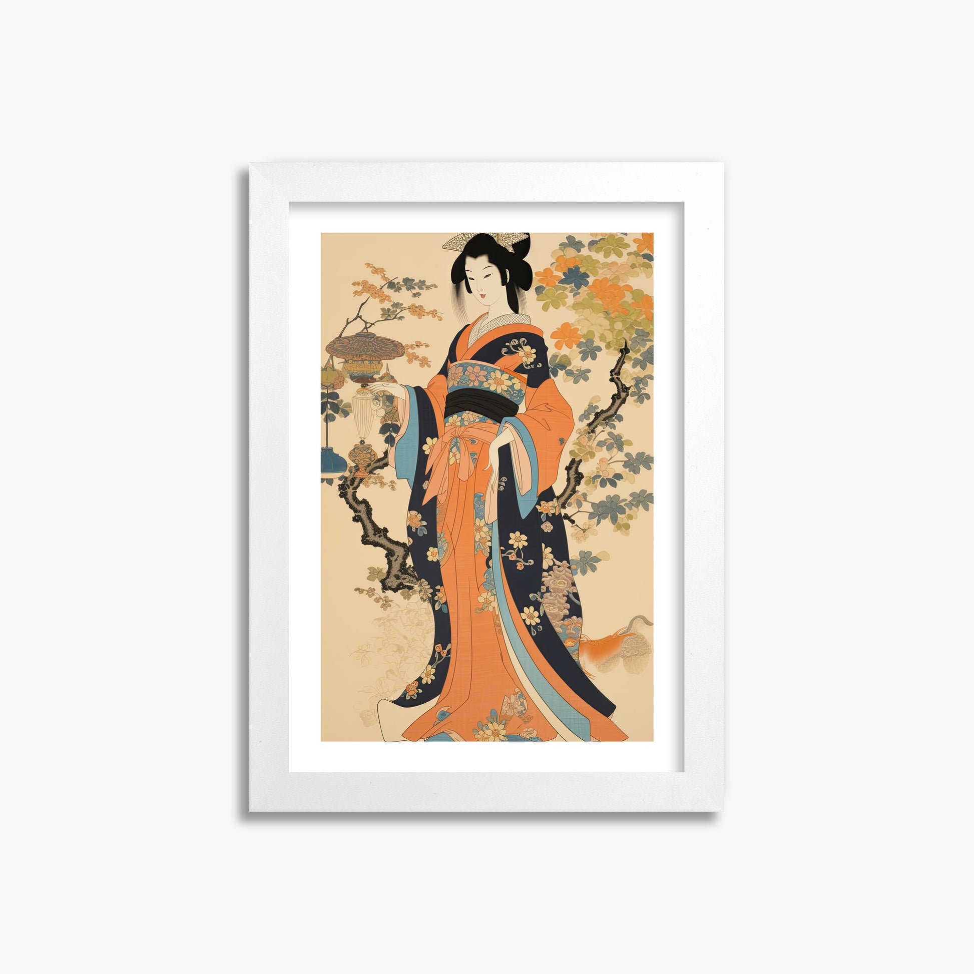 Blossom Garden Elegance, 21x30cm Whitek Framed Art Reproduction