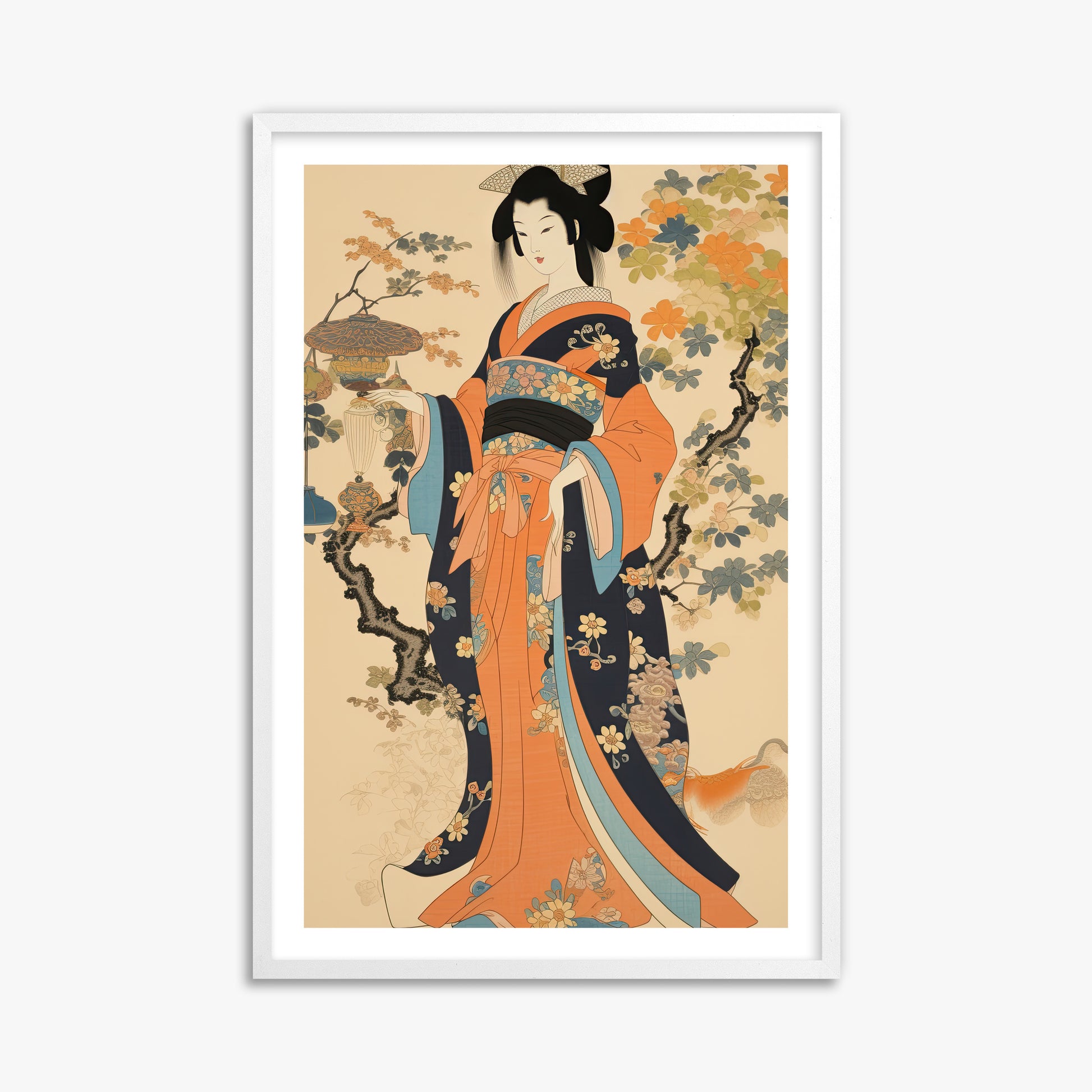 Blossom Garden Elegance, 61x91cm Whitek Framed Art Reproduction