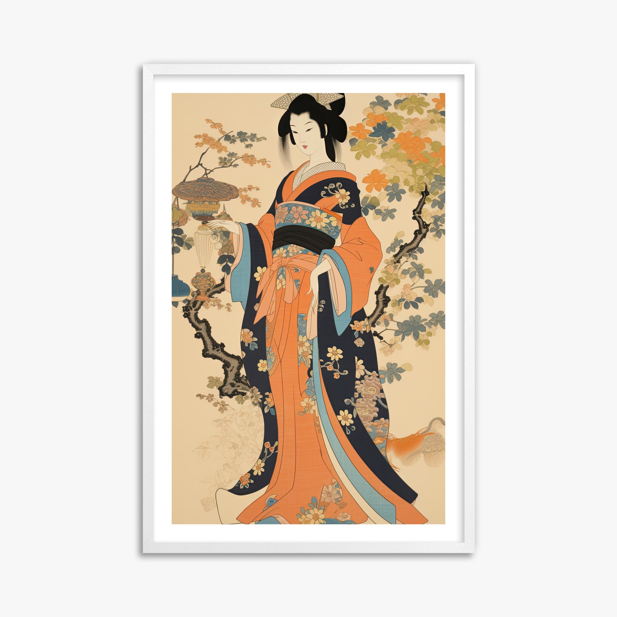 Blossom Garden Elegance, 61x91cm Whitek Framed Art Reproduction