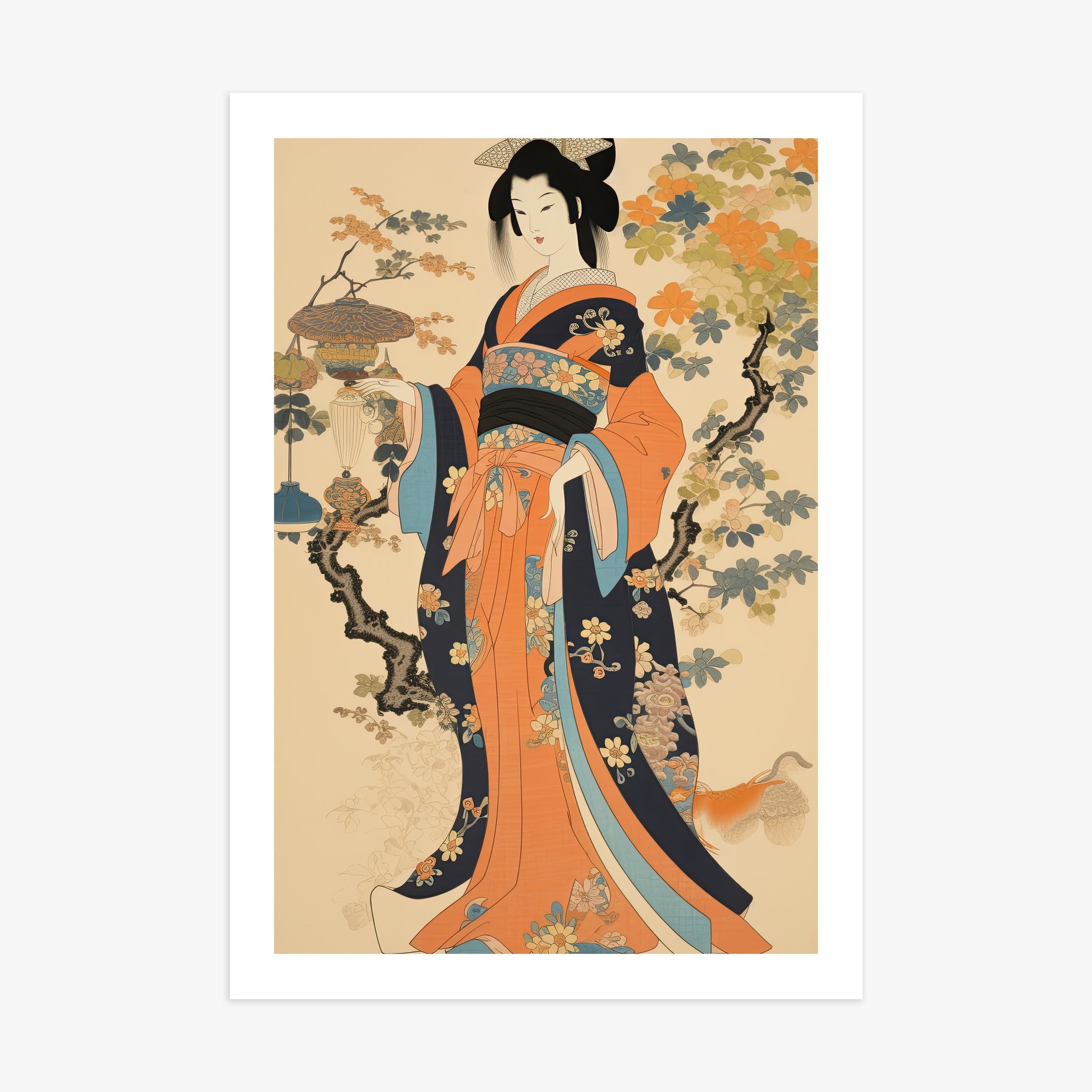 Blossom Garden Elegance, 70x100cm Printed Poster