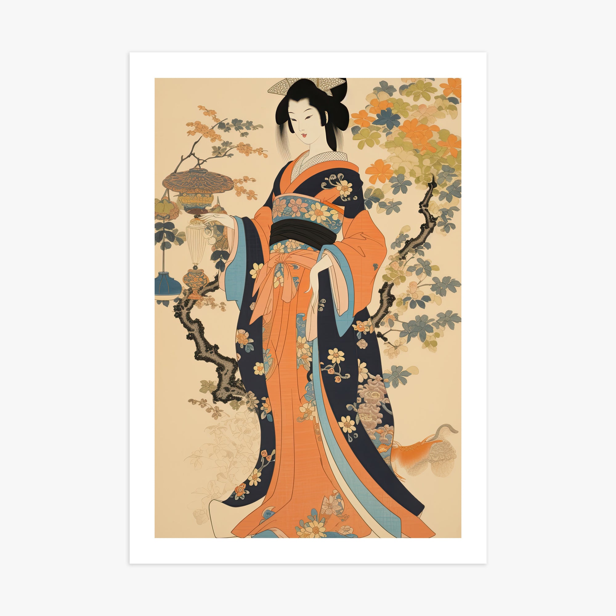 Blossom Garden Elegance, 70x100cm Printed Poster