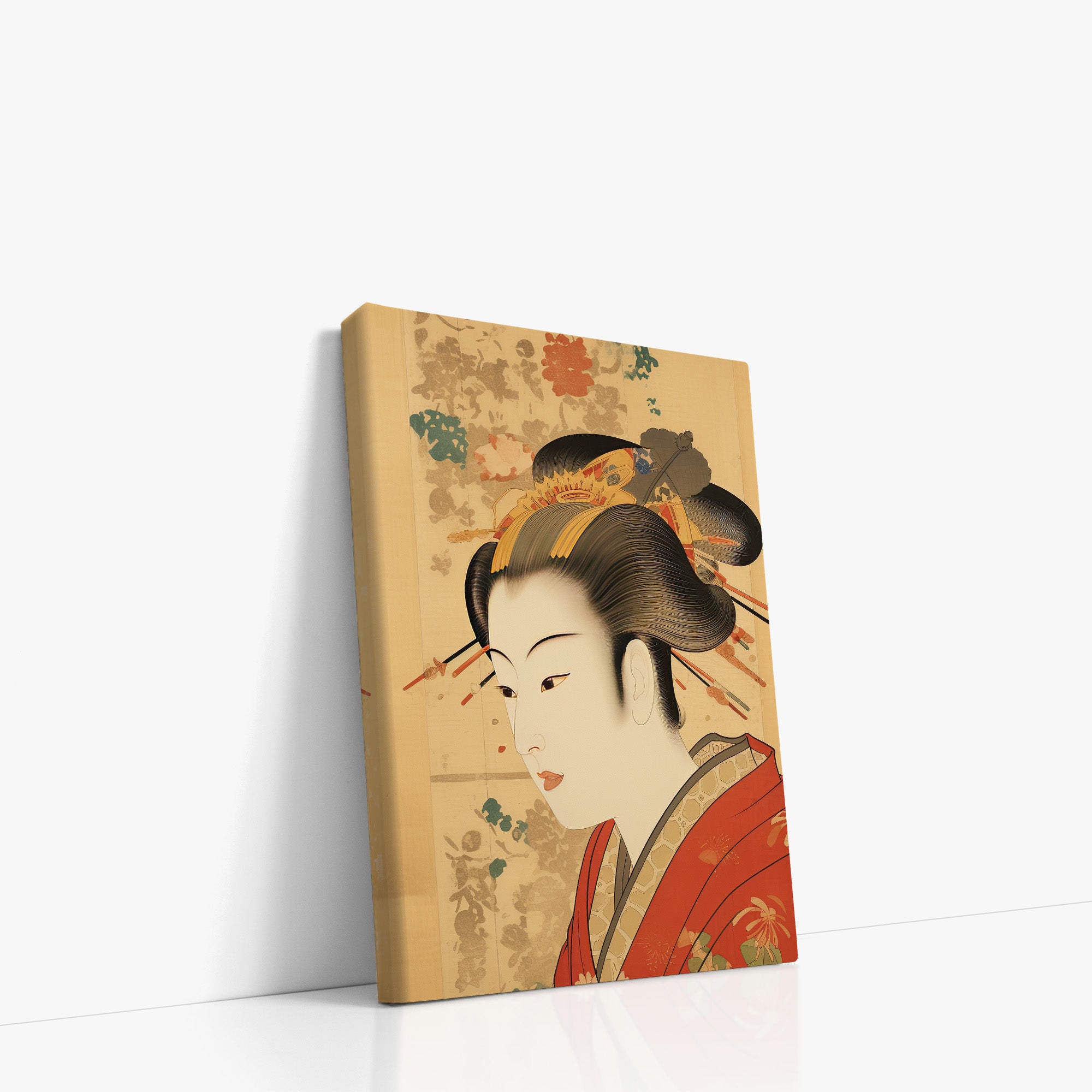 Portrait élégant d'une geisha