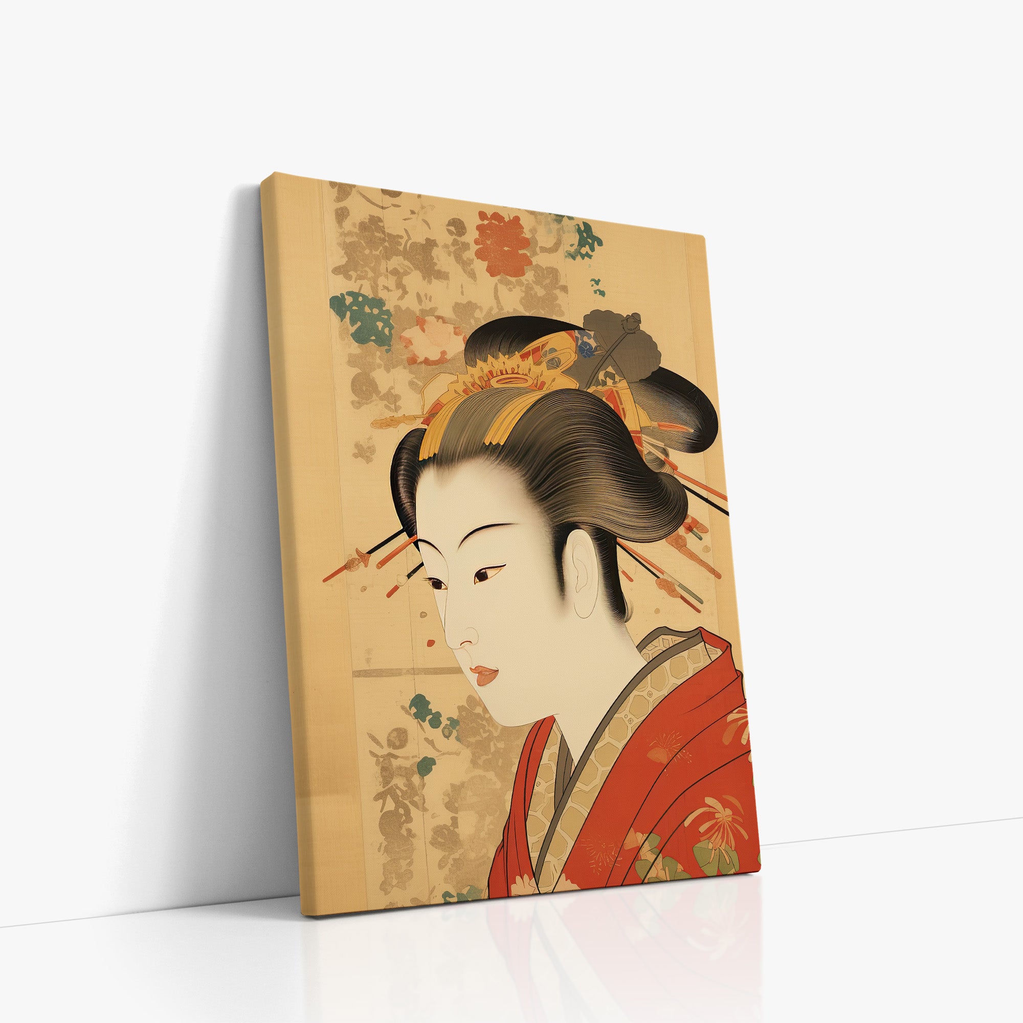 Portrait élégant d'une geisha