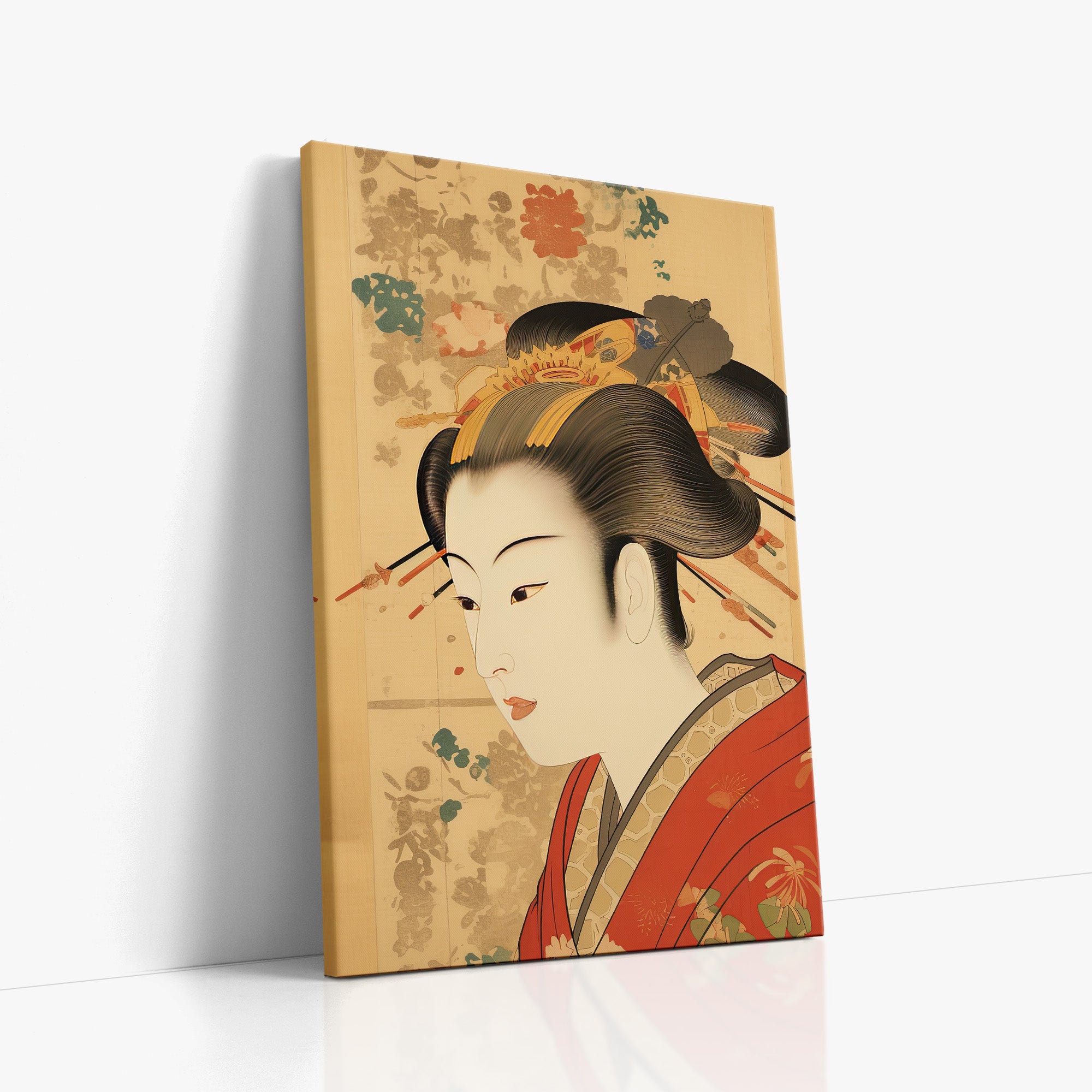 Portrait élégant d'une geisha