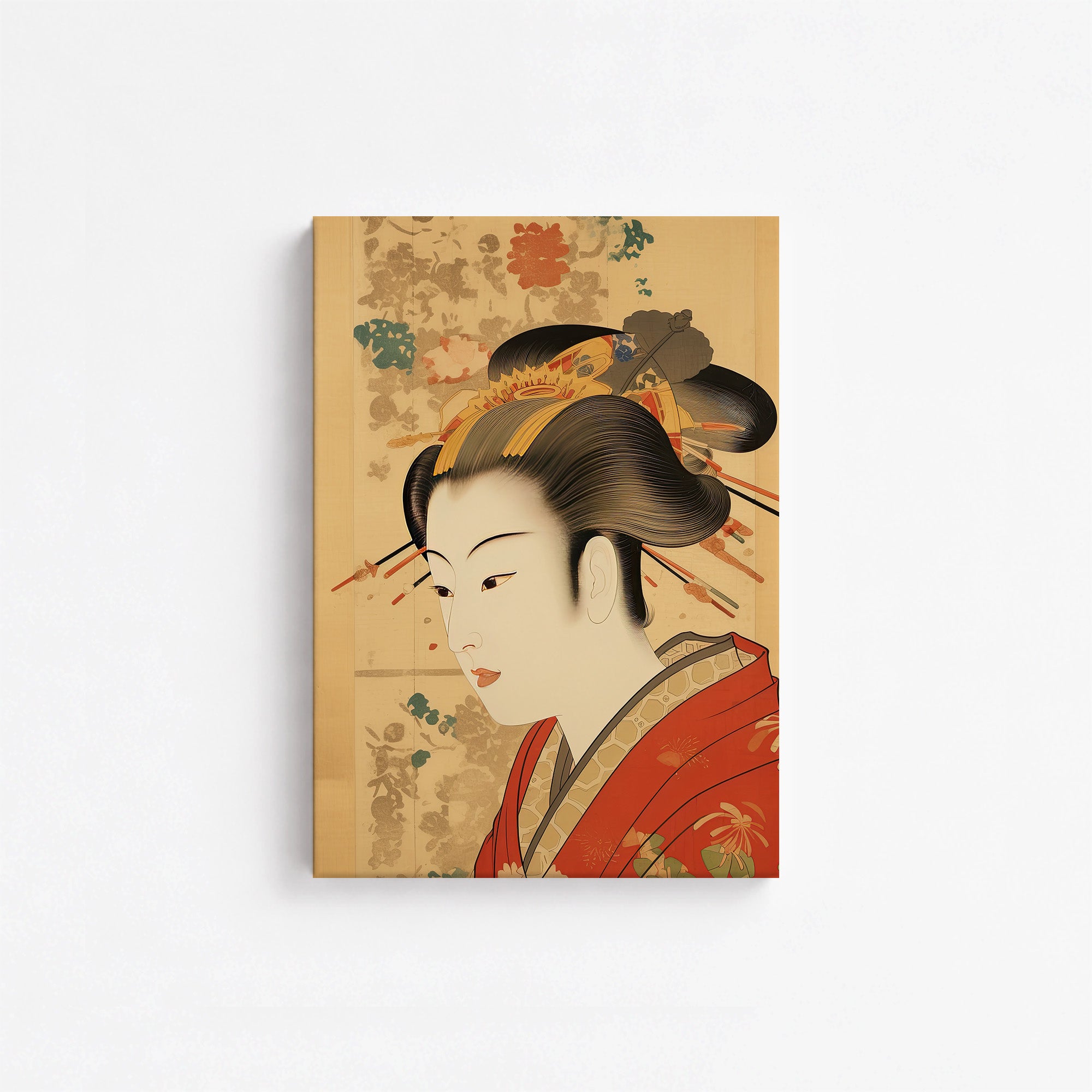 Portrait élégant d'une geisha