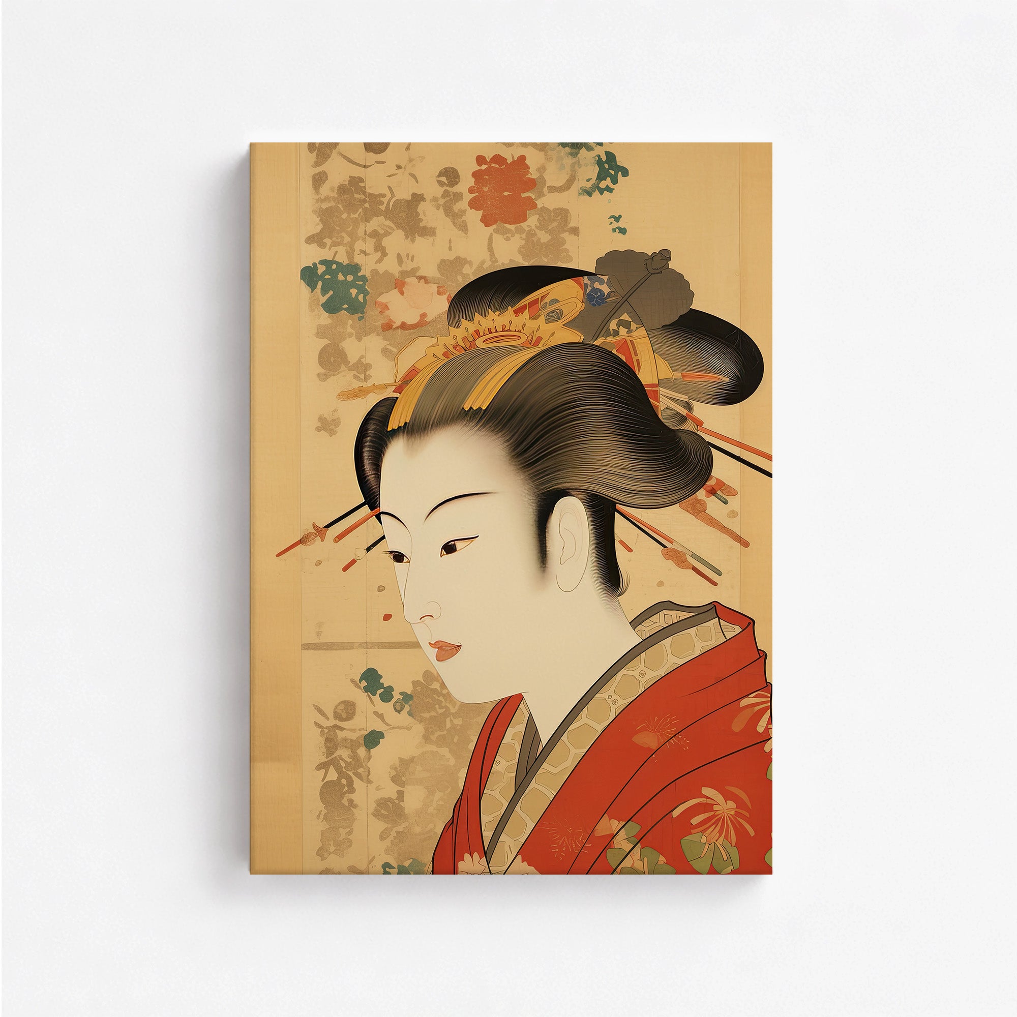 Portrait élégant d'une geisha