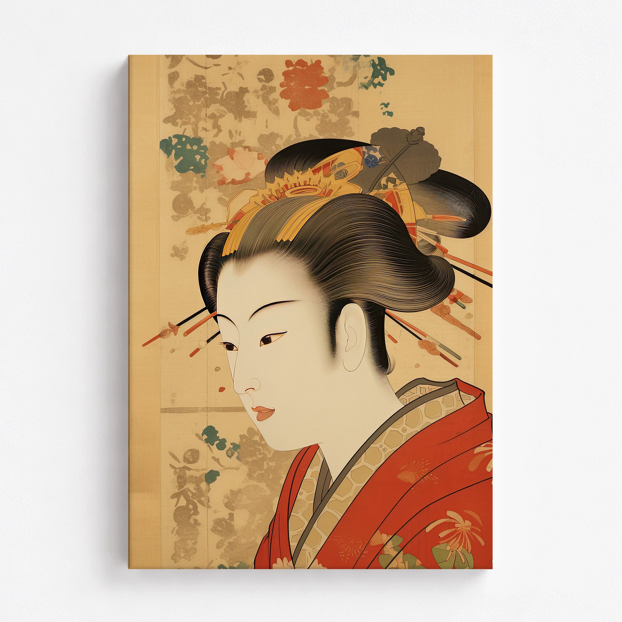 Portrait élégant d'une geisha