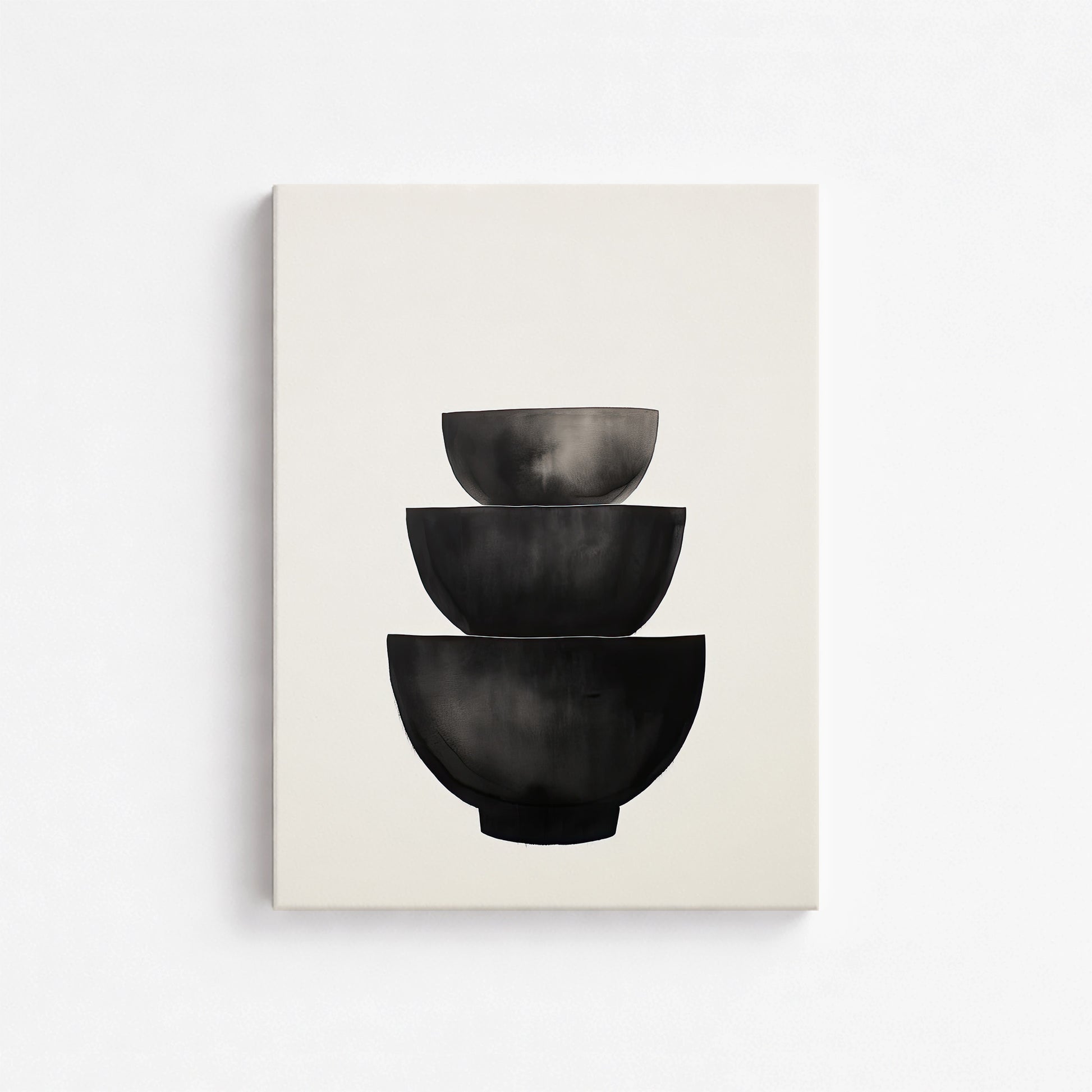 Midnight Vessel Trio, 30x40cm Satin Canvas Poster
