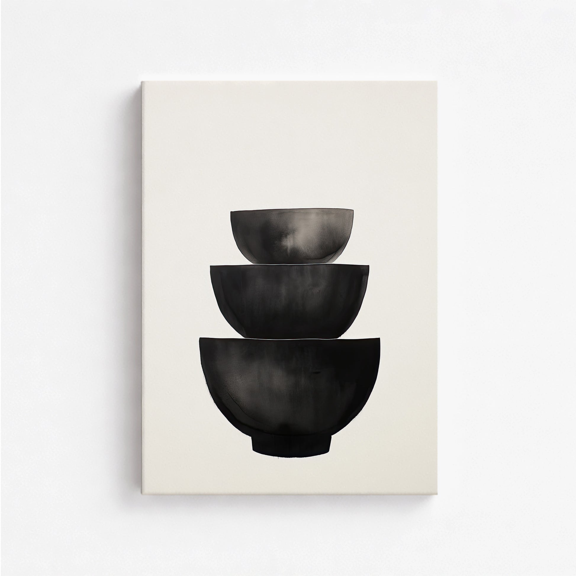 Midnight Vessel Trio, 50x70cm Satin Canvas Poster