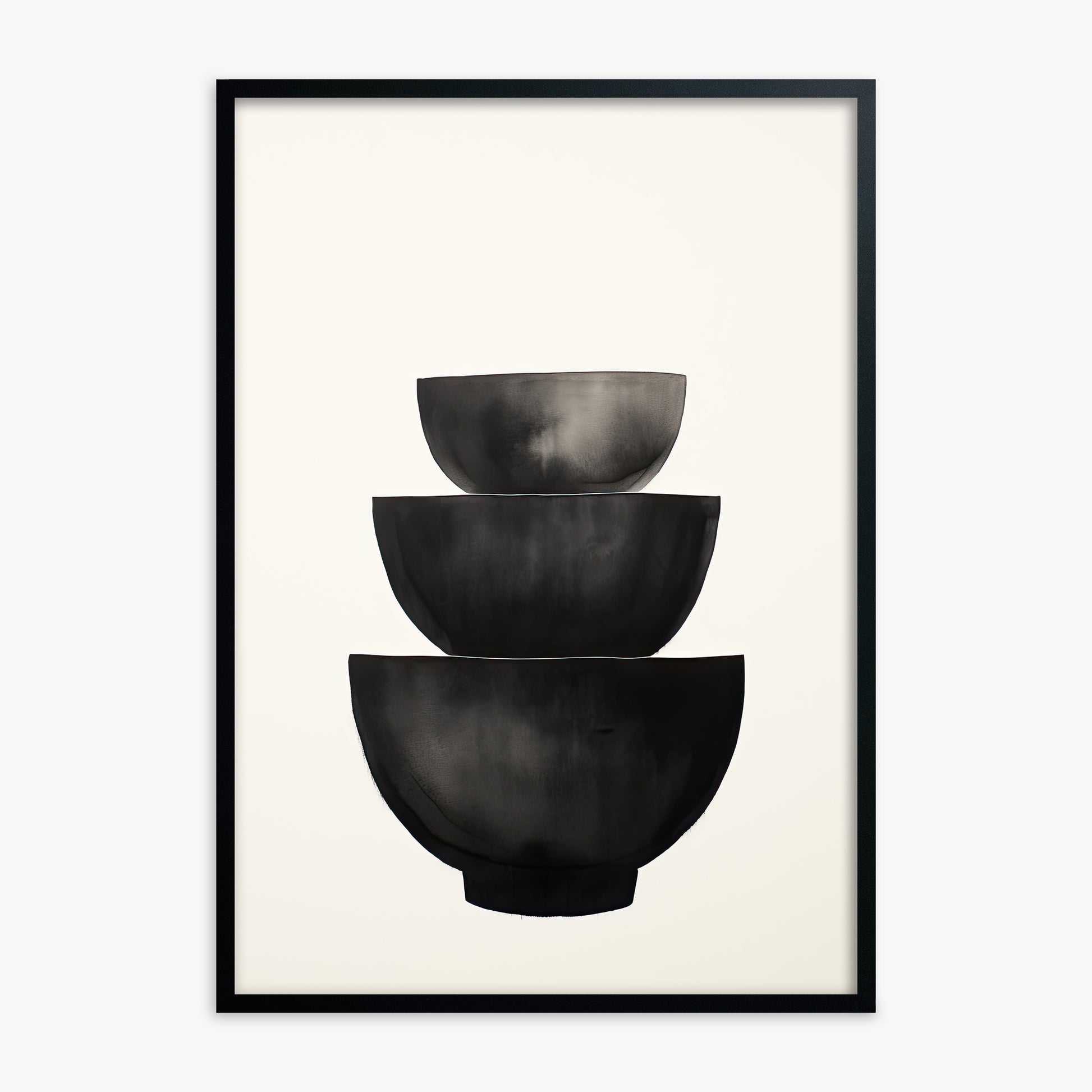 Midnight Vessel Trio, Black Framed Poster With Black Frame
