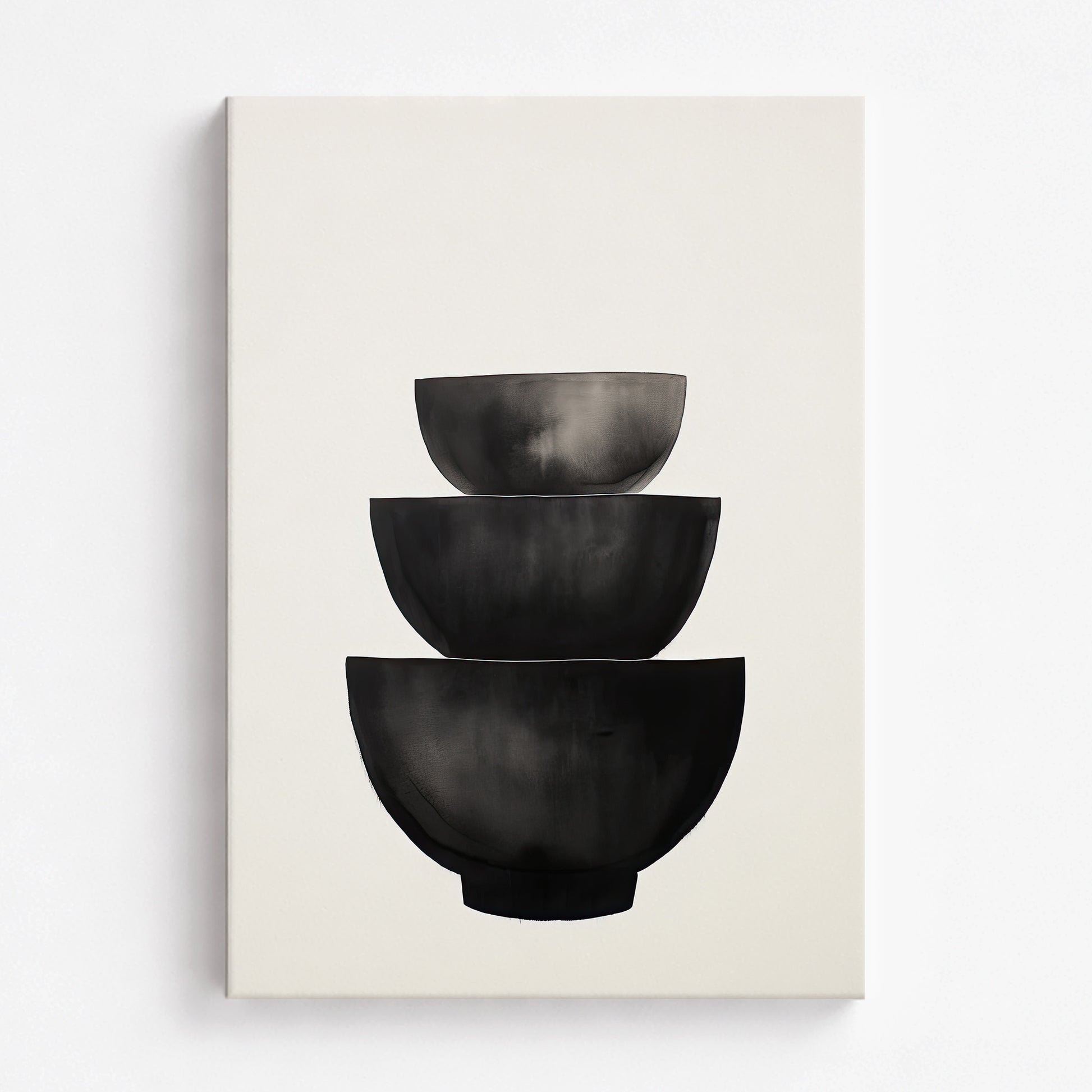 Midnight Vessel Trio, 70x100cm Satin Canvas Poster