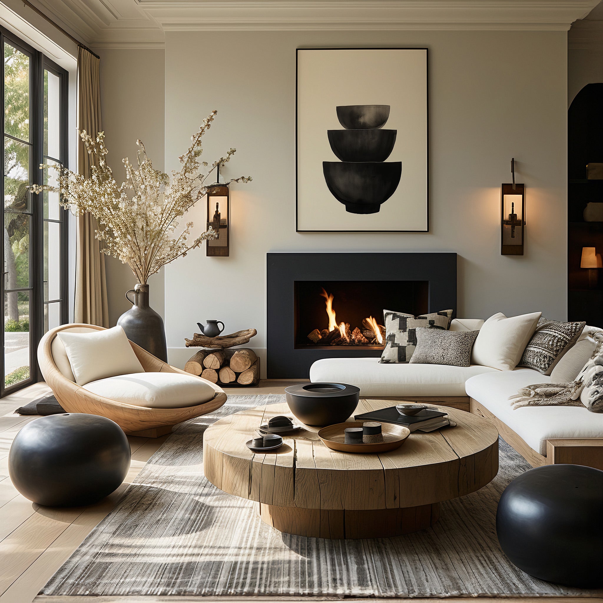 Design Concept No. 39 for Midnight Vessel Trio Modern Poster Art