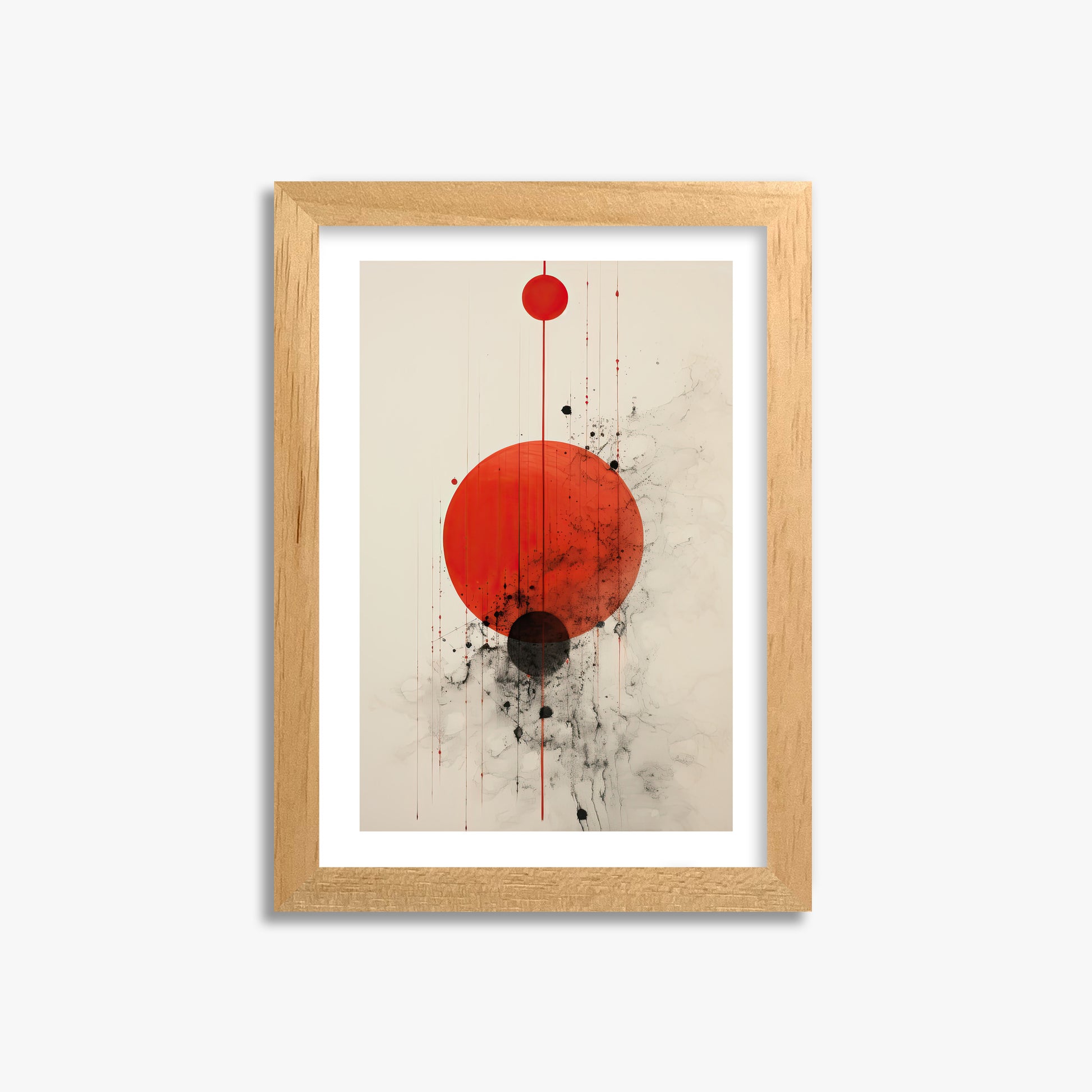 Crimson Eclipse, 21x30cm Oak Framed Art Reproduction