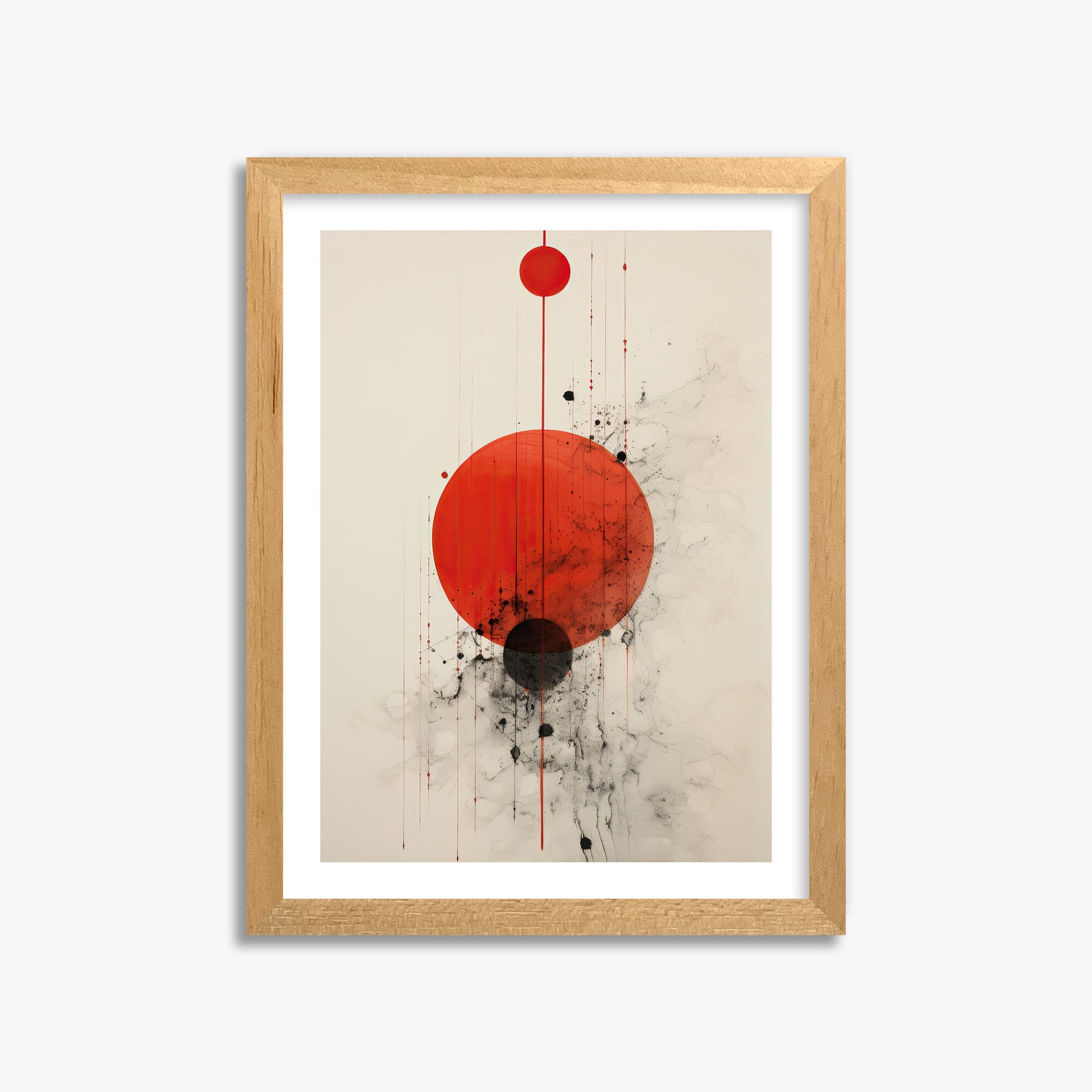 Crimson Eclipse, 30x40cm Oak Framed Art Reproduction