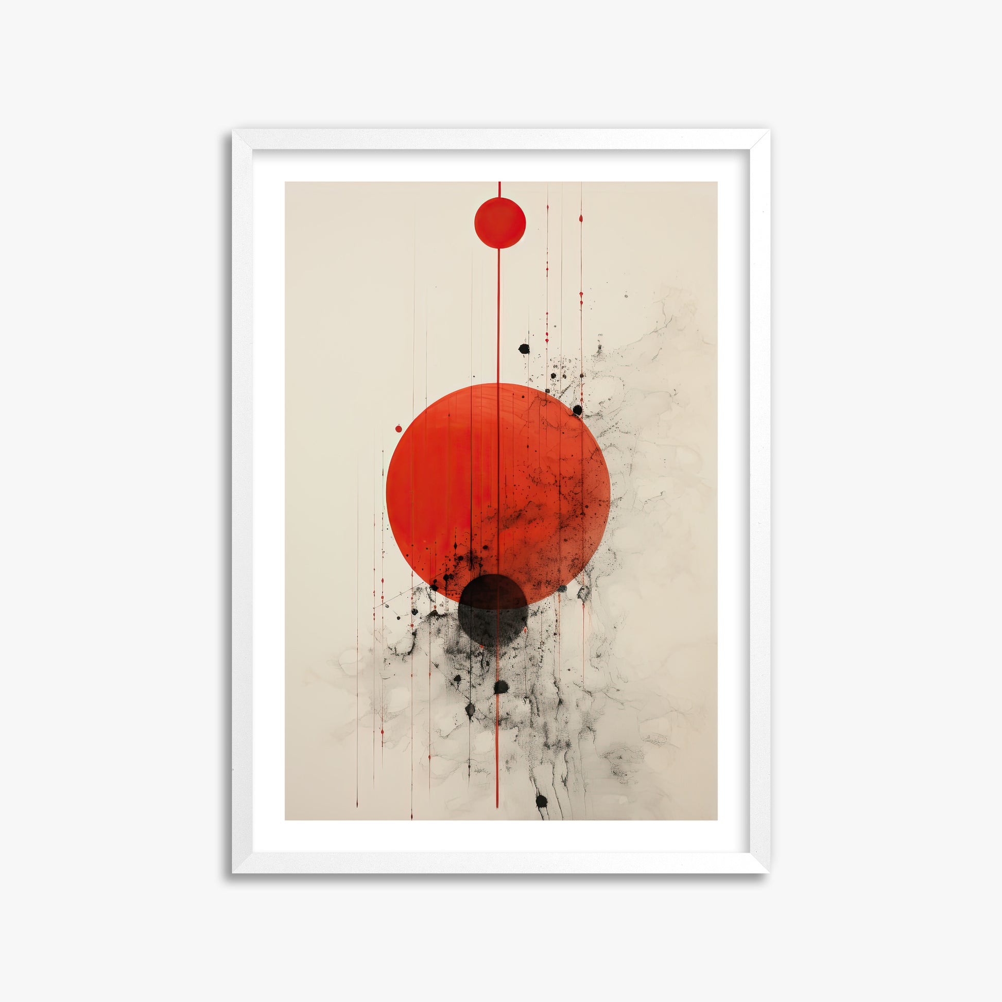 Crimson Eclipse, 50x70cm Whitek Framed Art Reproduction