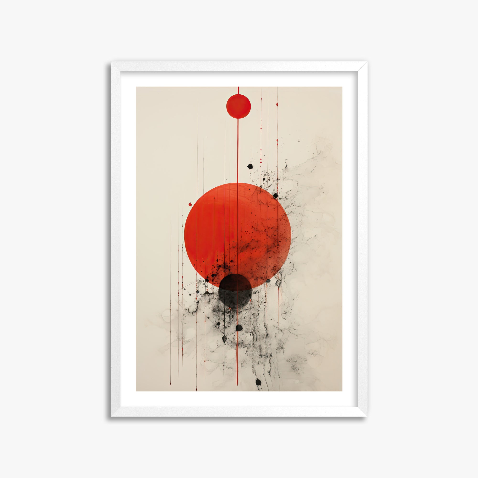 Crimson Eclipse, 50x70cm Whitek Framed Art Reproduction