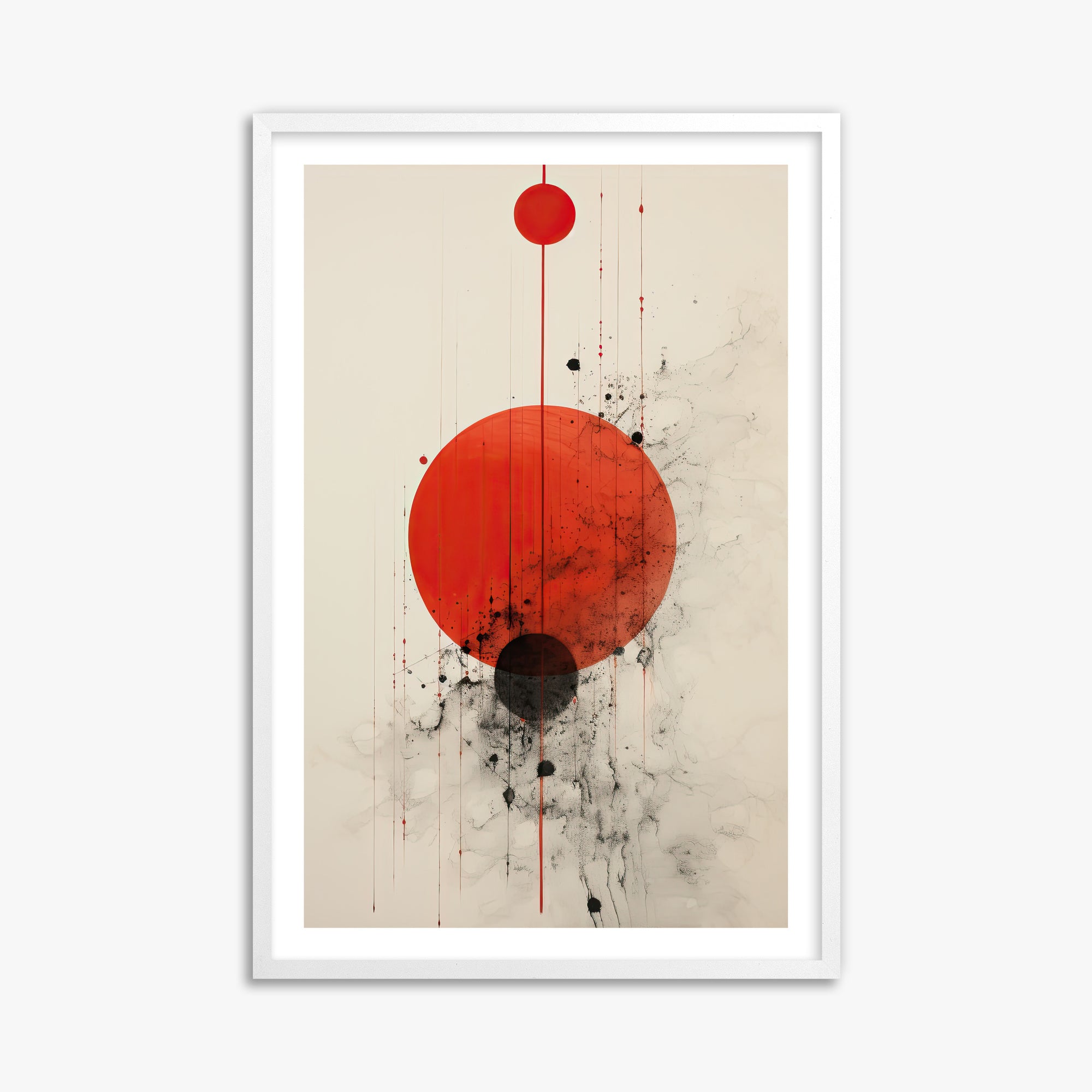Crimson Eclipse, 61x91cm Whitek Framed Art Reproduction