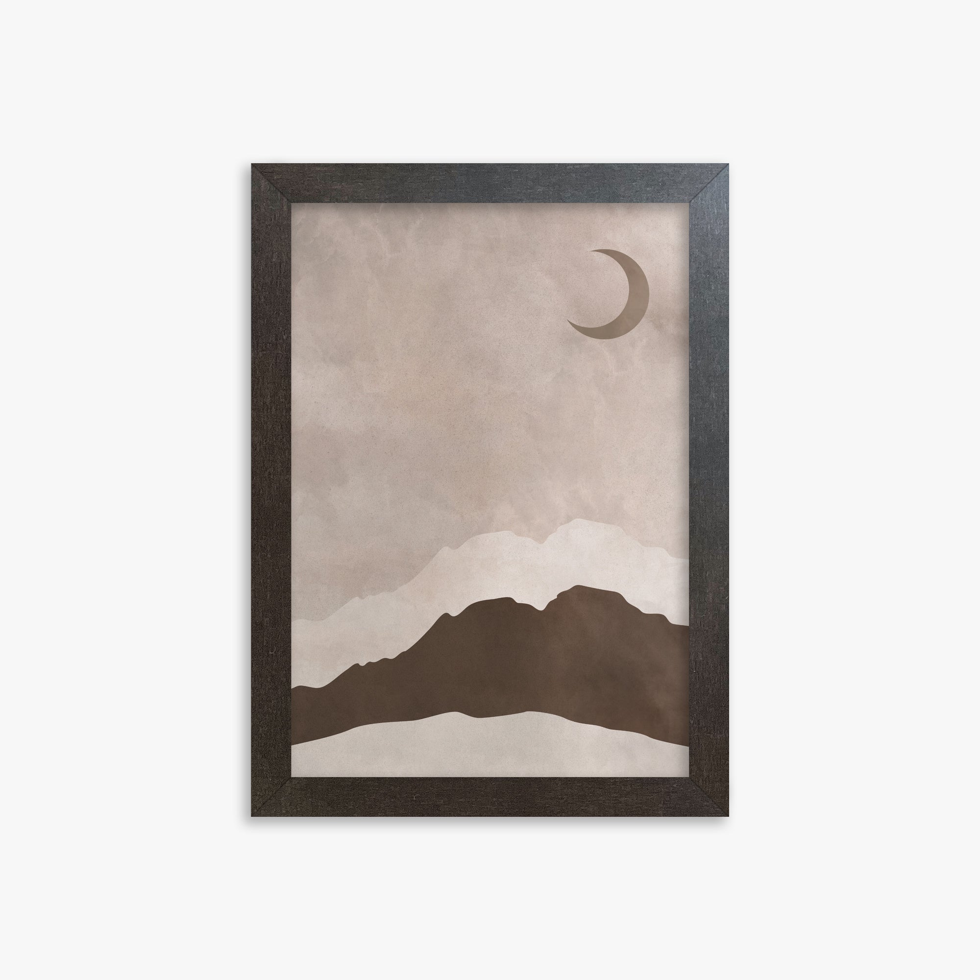 Silhouette della mezzaluna