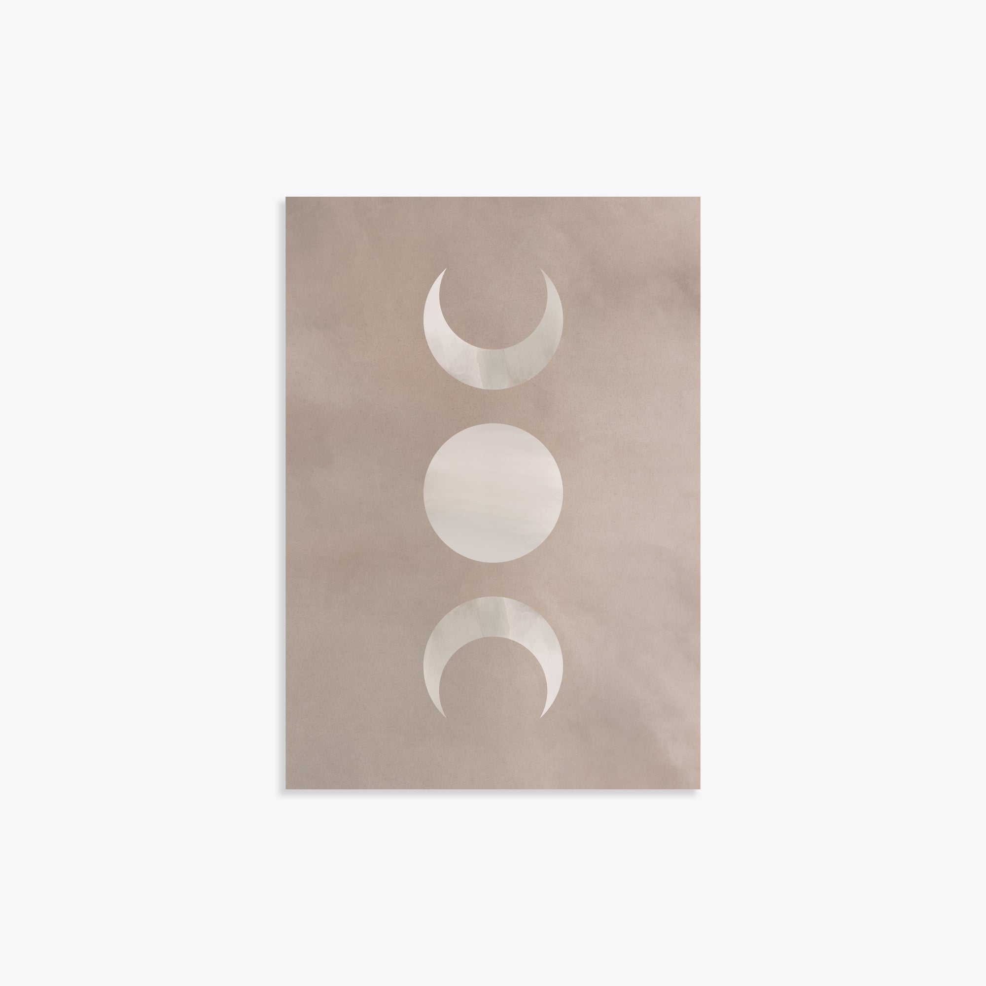 Lunar Phase Trio, 21x30cm Poster Unframed