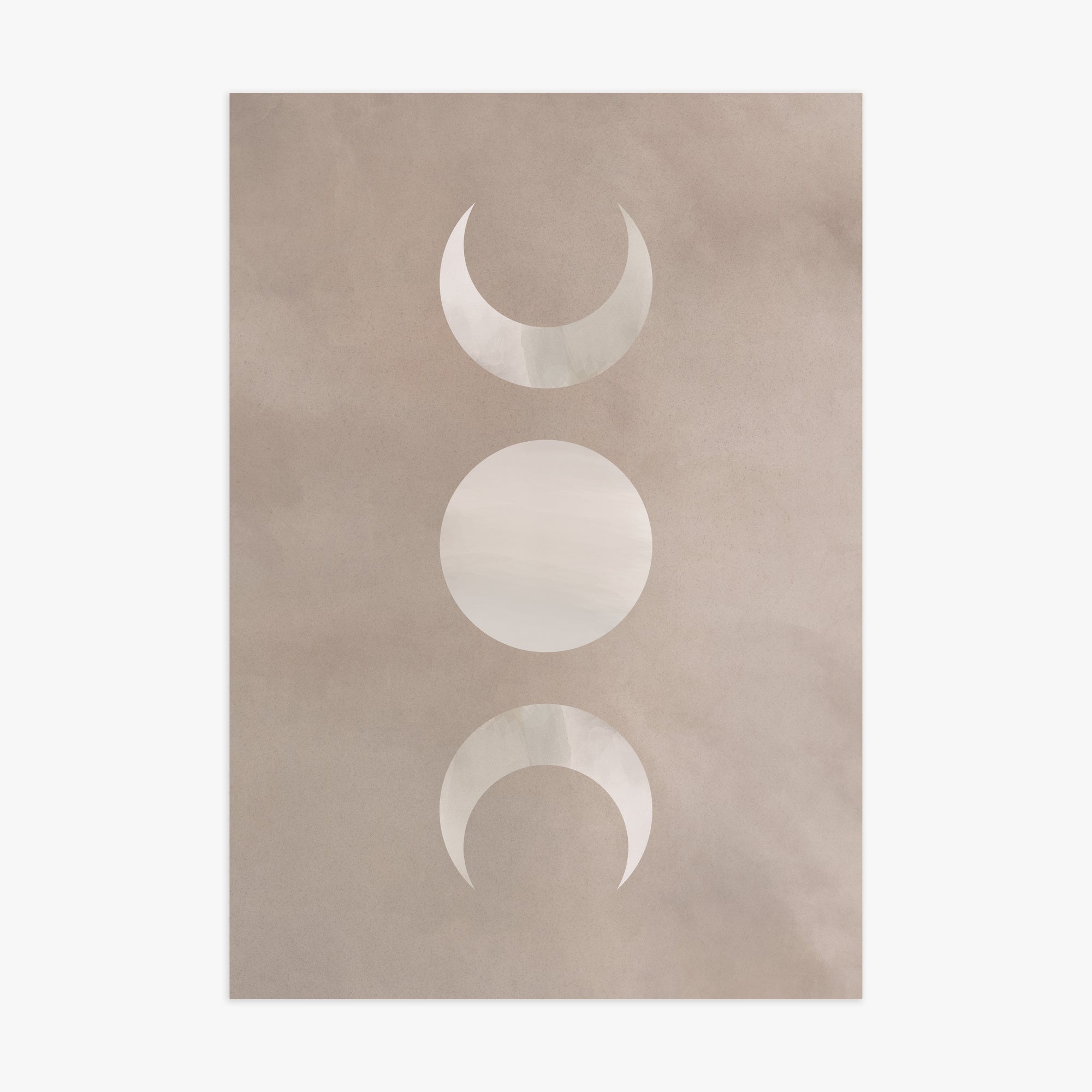 Lunar Phase Trio, 70x100cm Poster Unframed