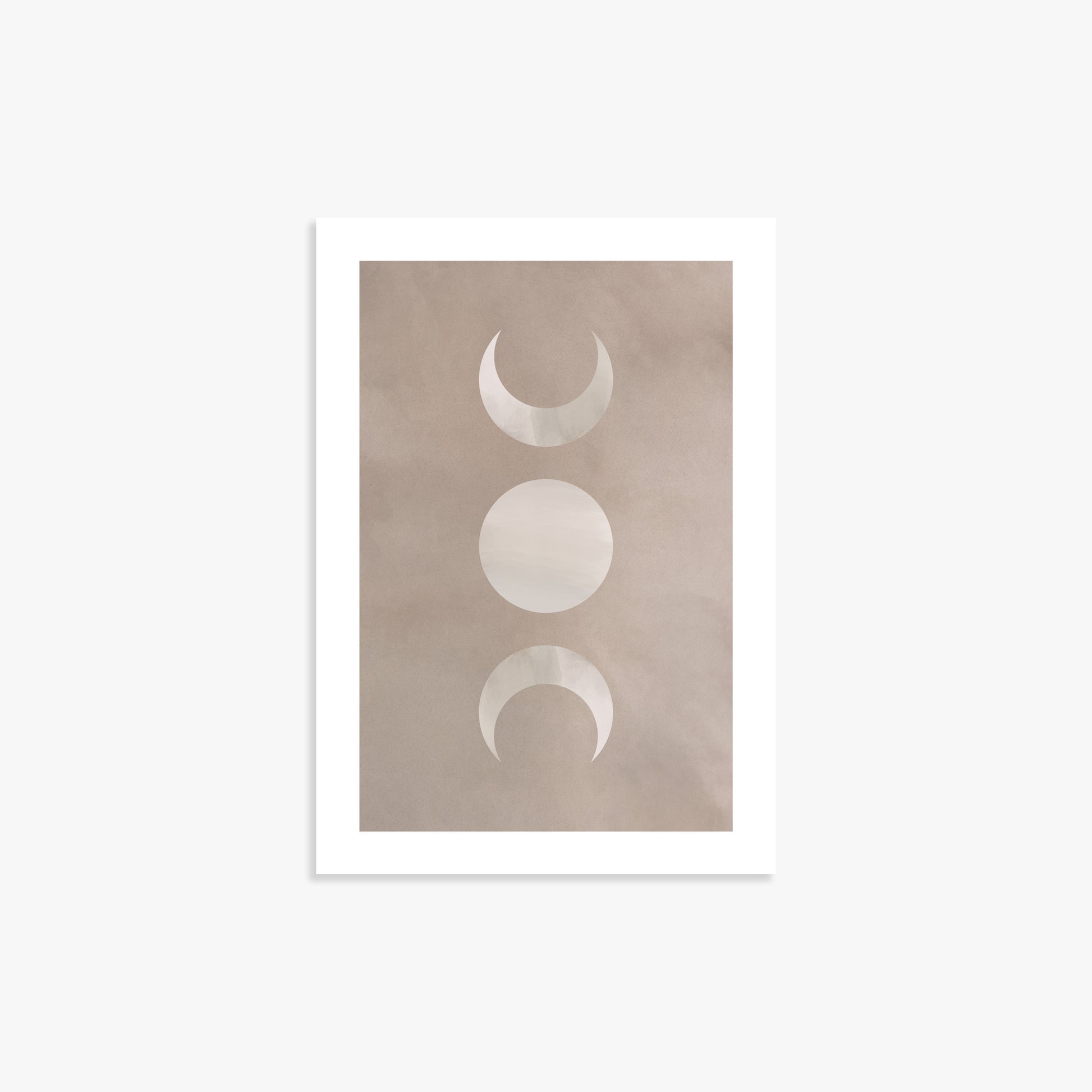 Lunar Phase Trio, 21x30cm Printed Poster