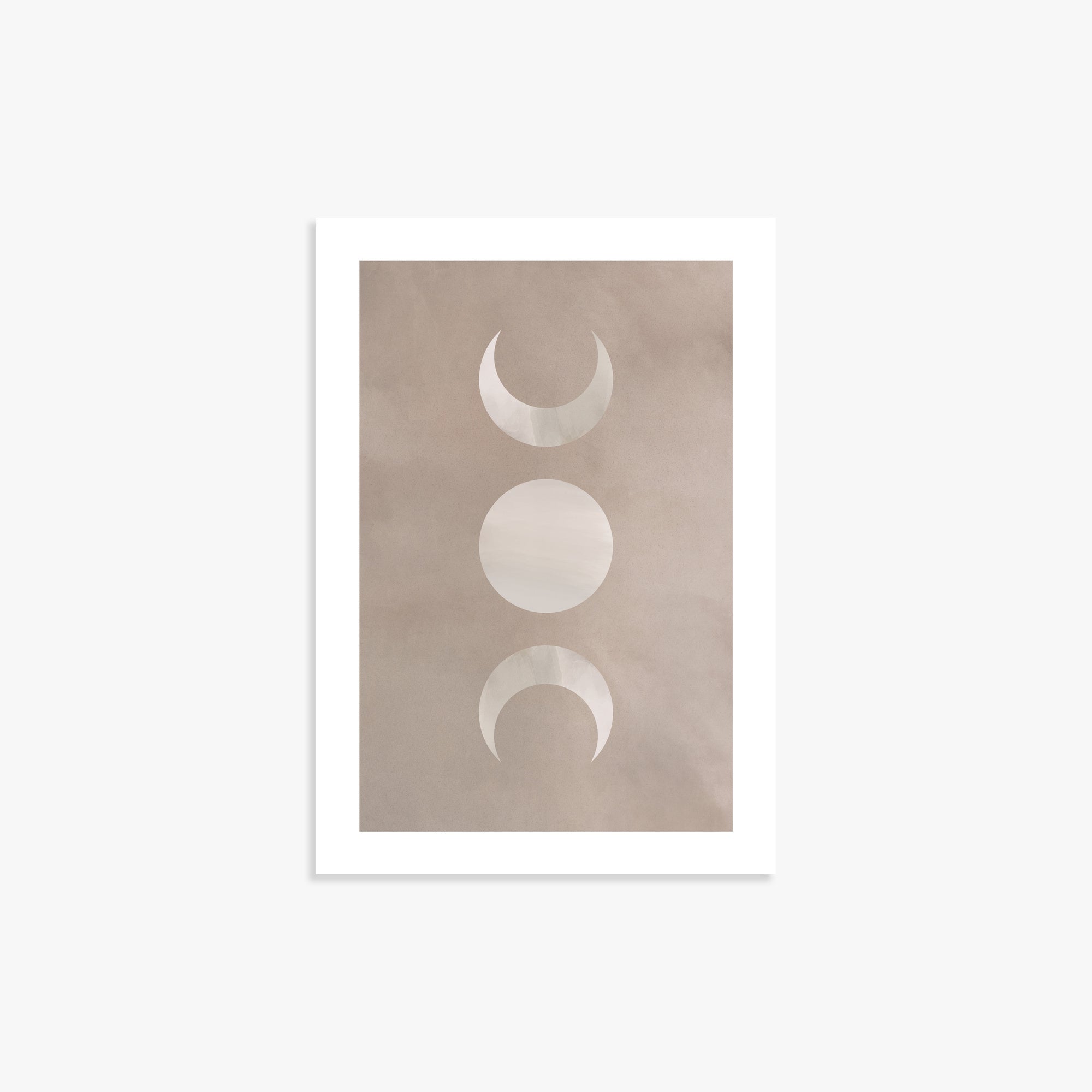 Lunar Phase Trio, 21x30cm Printed Poster