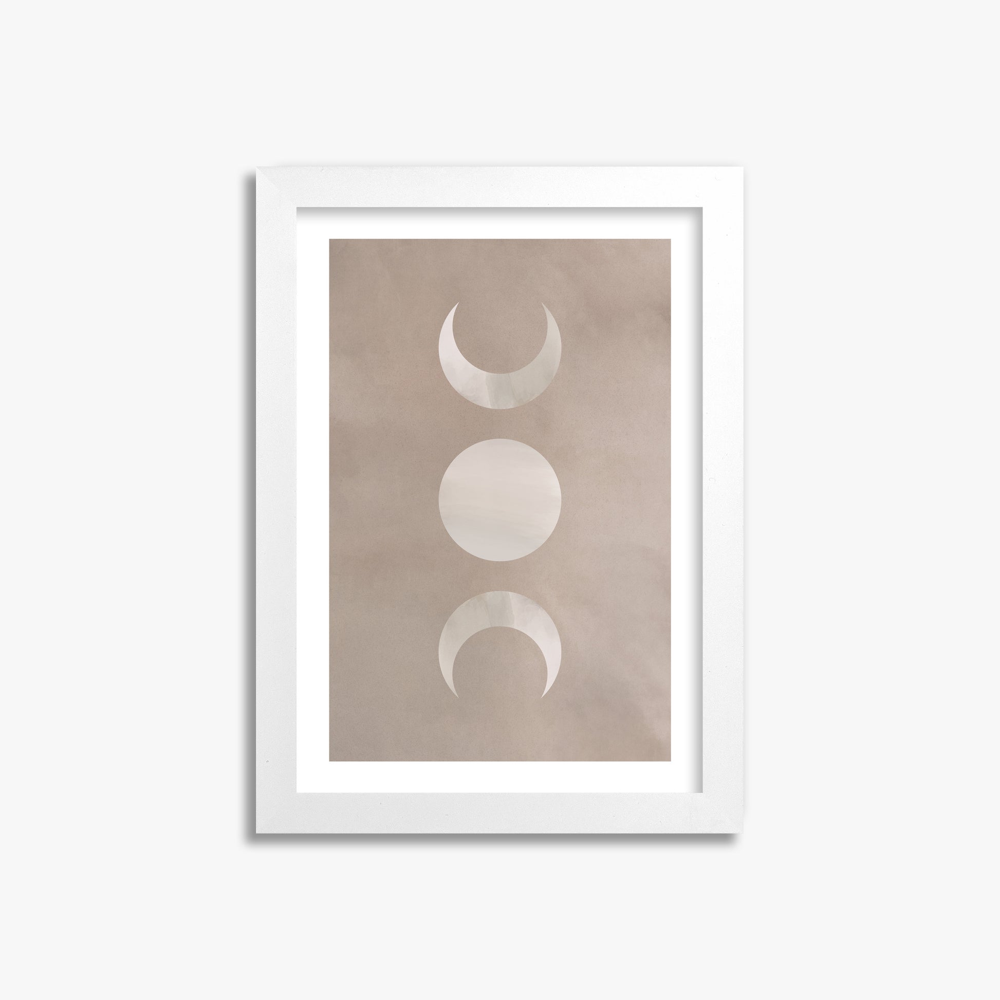 Lunar Phase Trio, 21x30cm Whitek Framed Art Reproduction