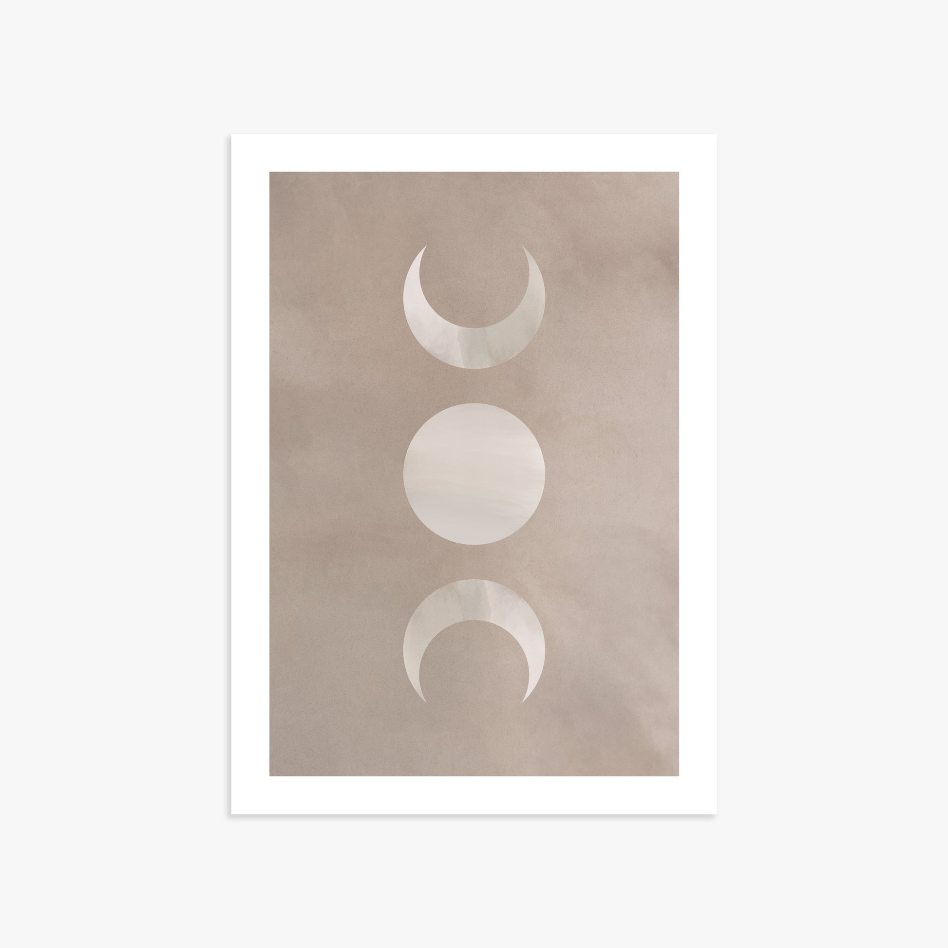 Lunar Phase Trio, 50x70cm Printed Poster