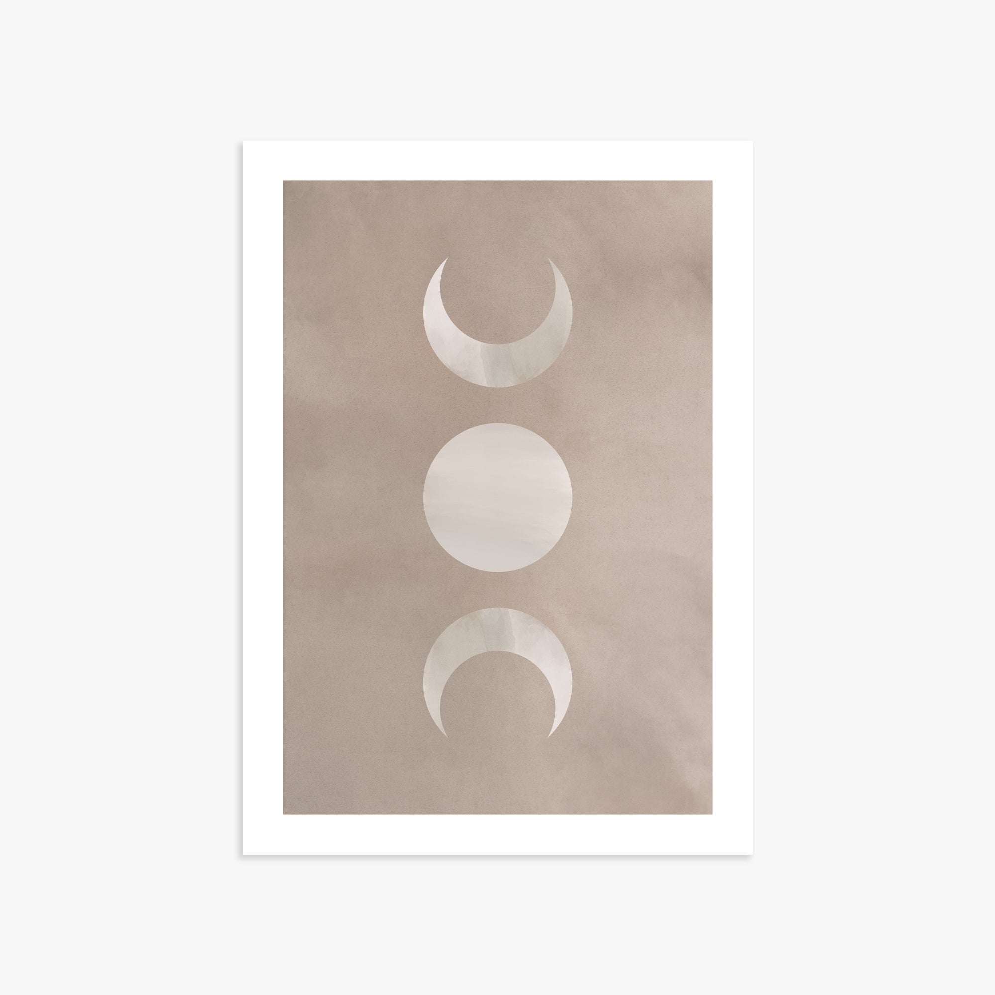 Lunar Phase Trio, 50x70cm Printed Poster