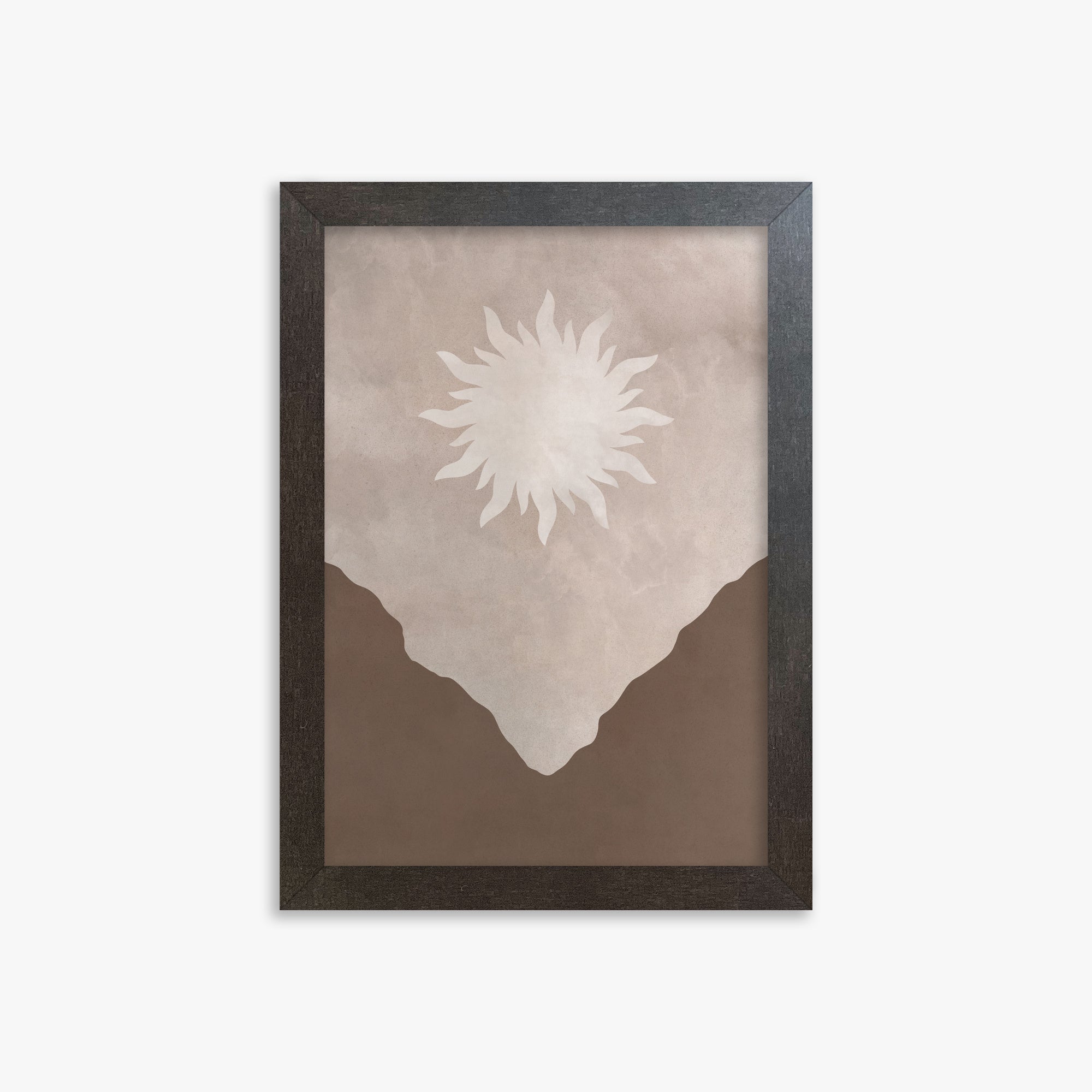 Solar Valley Rise, 21x30cm Framed Poster With Espresso Frame