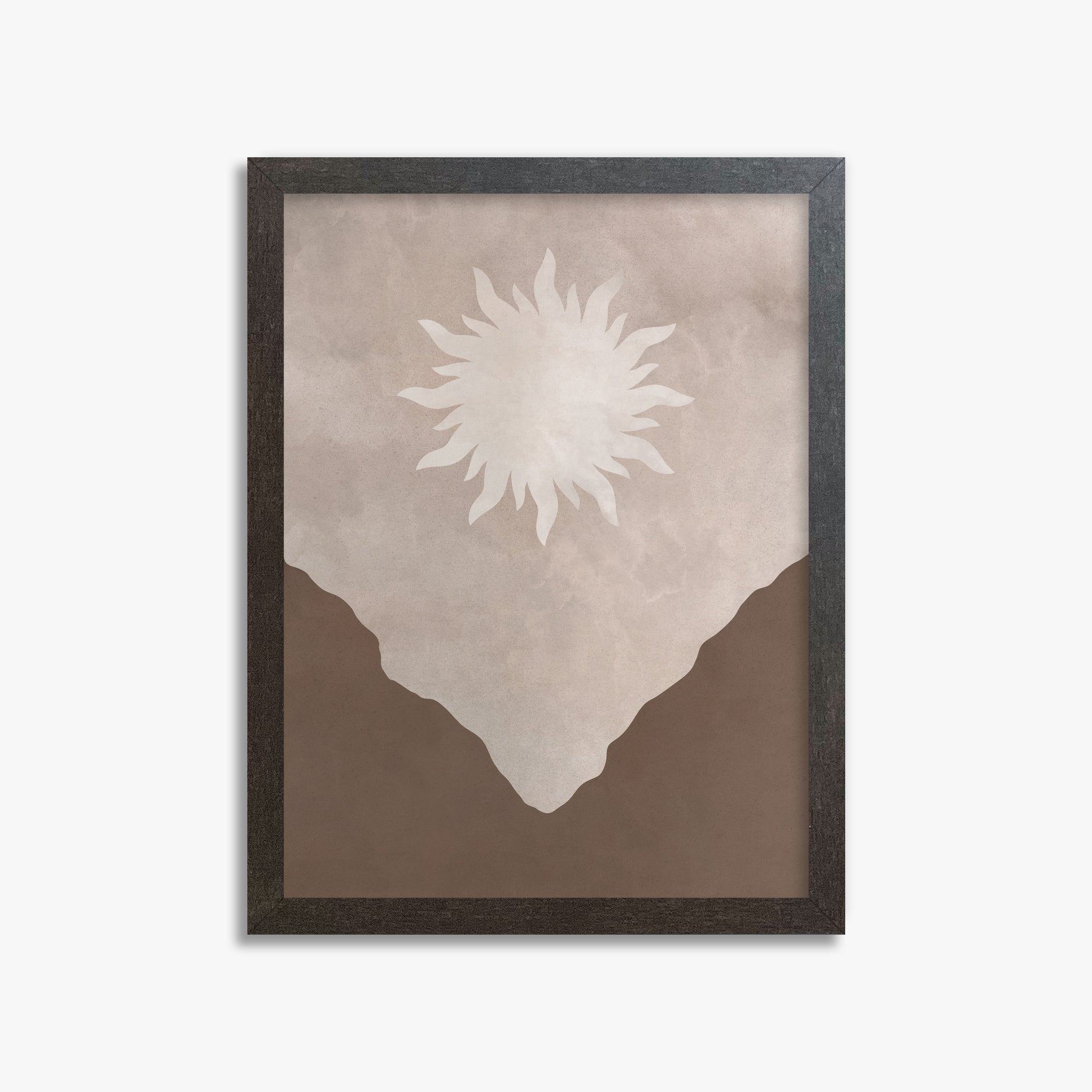 Solar Valley Rise, 30x40cm Framed Poster With Espresso Frame