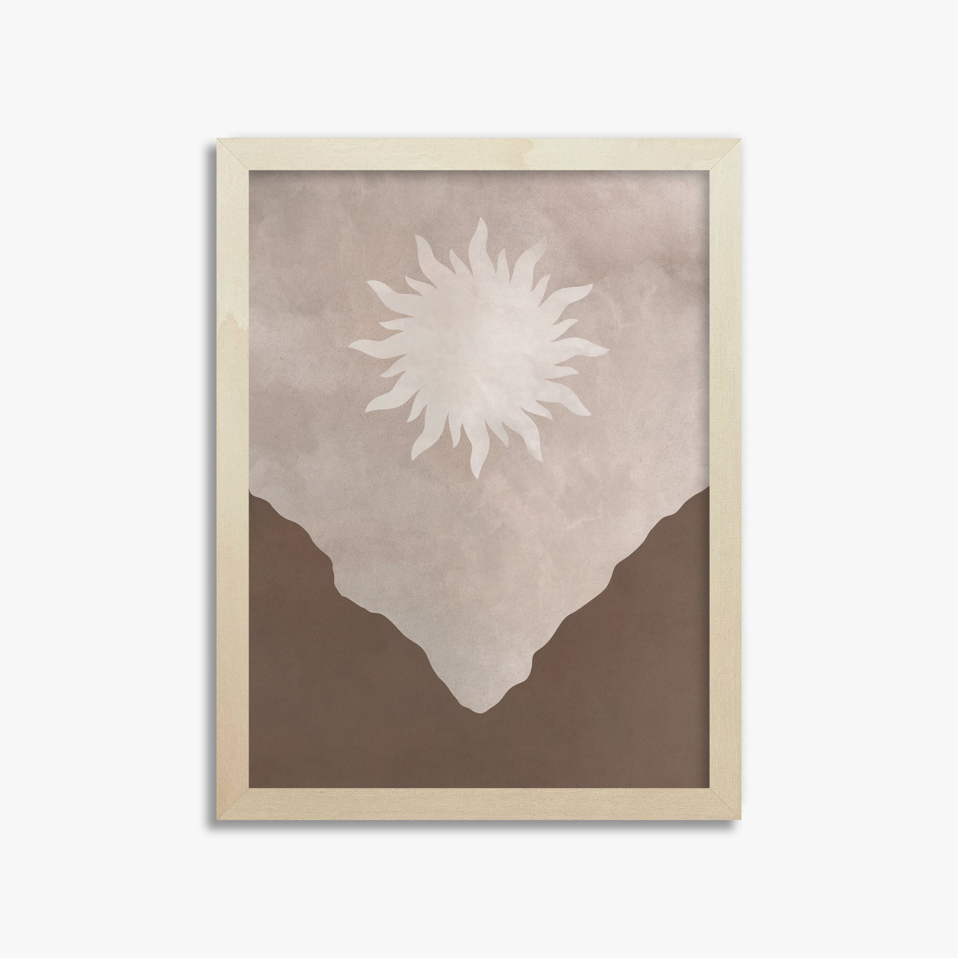 Solar Valley Rise, 30x40cm Framed Poster With Lime Wood Frame