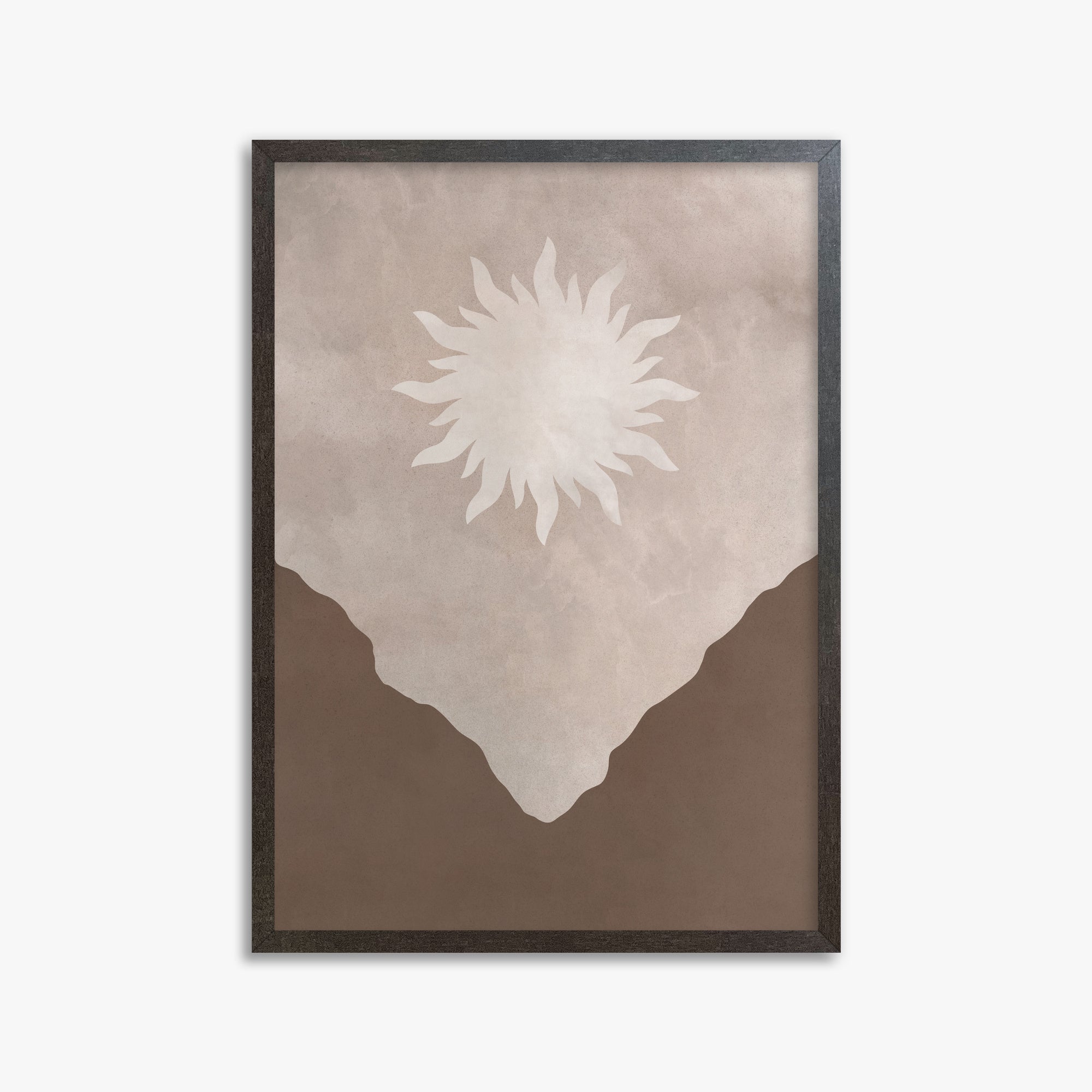 Solar Valley Rise, 50x70cm Framed Poster With Espresso Frame