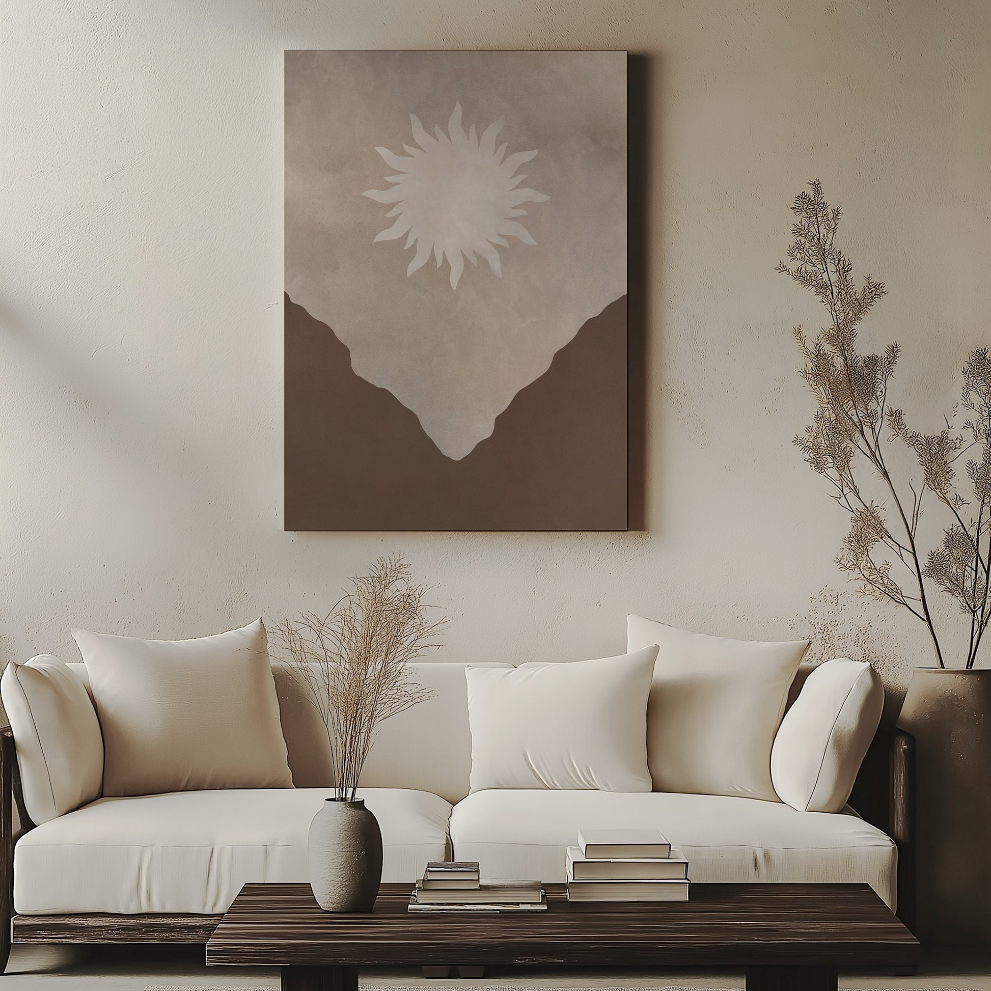 Design Concept No. 57 for Solar Valley Rise Modern Satin Canvas Poster Art