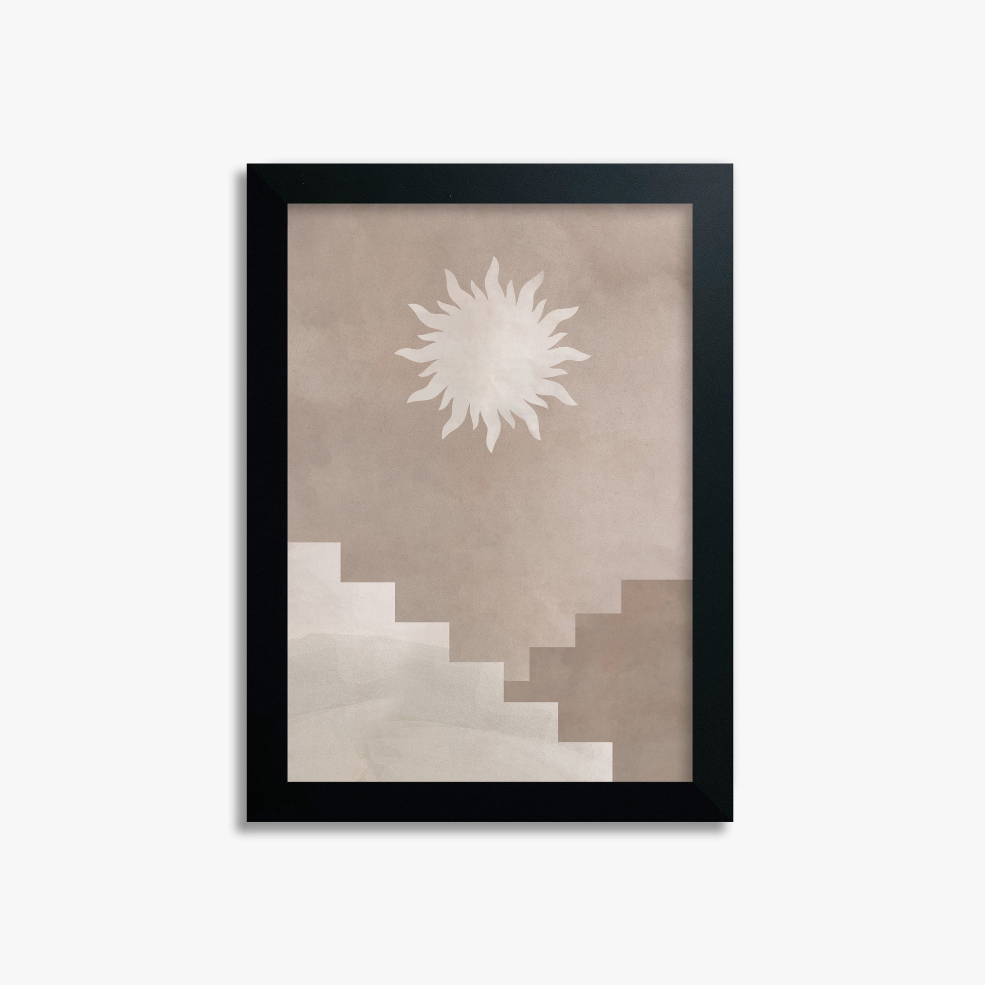 Solar Steps, 21x30cm Framed Poster With Black Frame