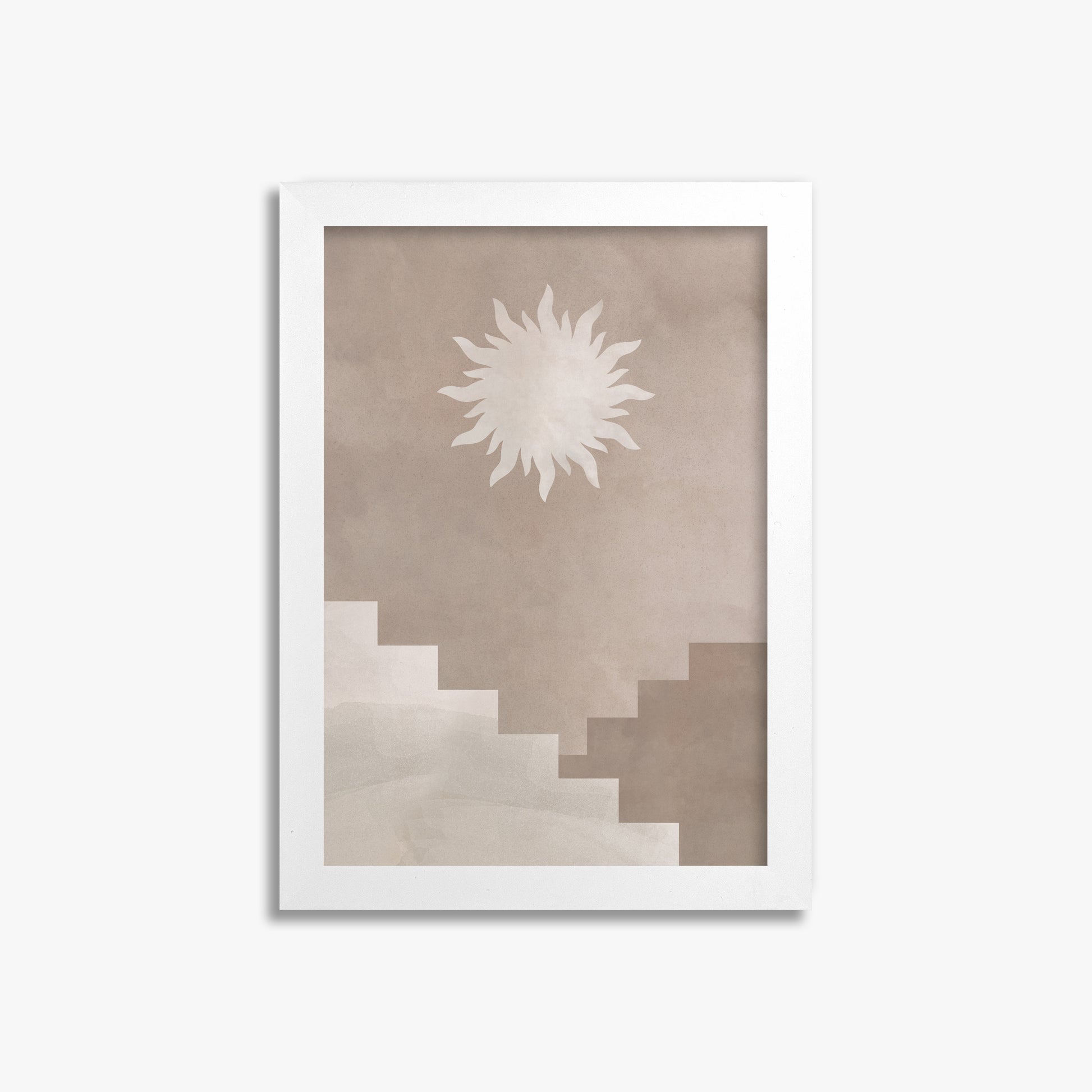Solar Steps, 21x30cm Framed Poster With White Frame
