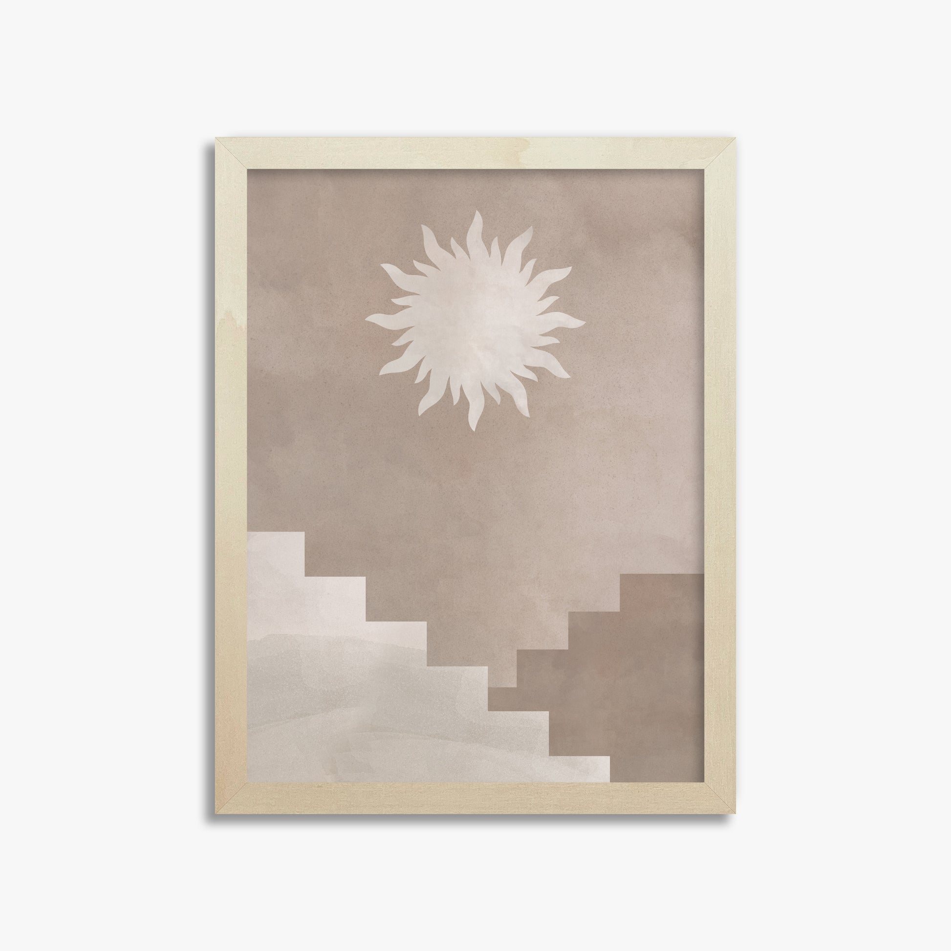Solar Steps, 30x40cm Framed Poster With Lime Wood Frame