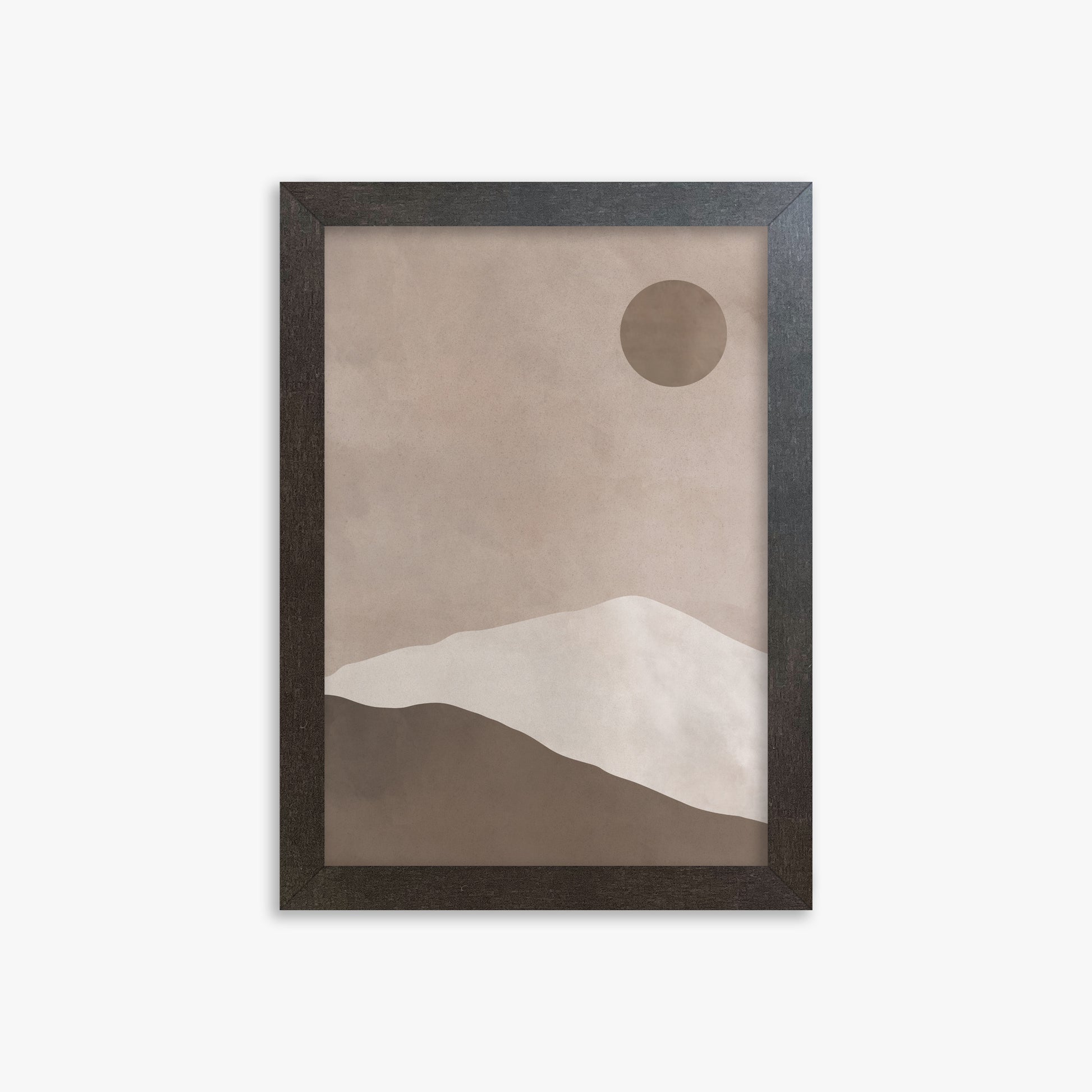 Circle Over Ridge, 21x30cm Framed Poster With Espresso Frame