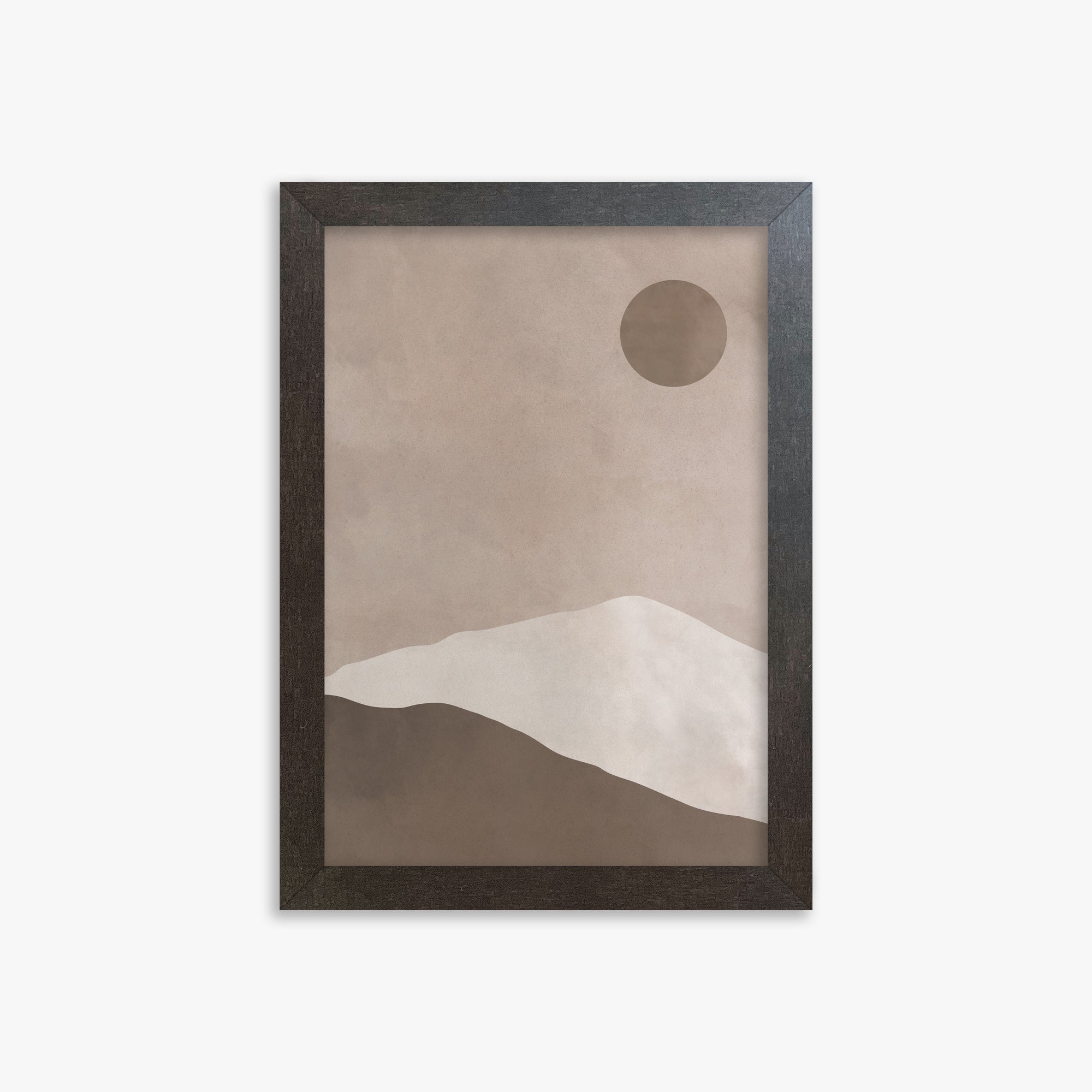 Circle Over Ridge, 21x30cm Framed Poster With Espresso Frame