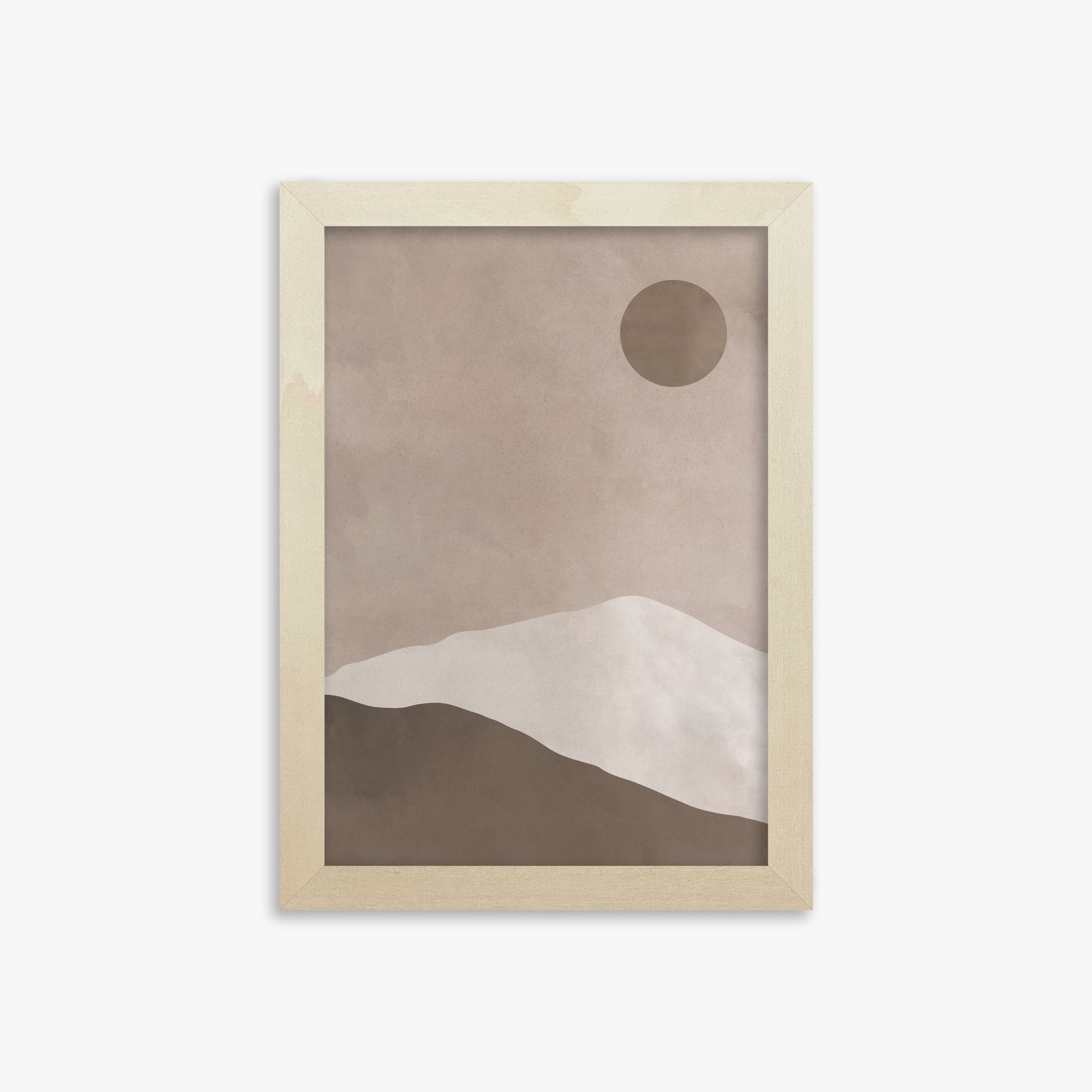 Circle Over Ridge, 21x30cm Framed Poster With Lime Wood Frame