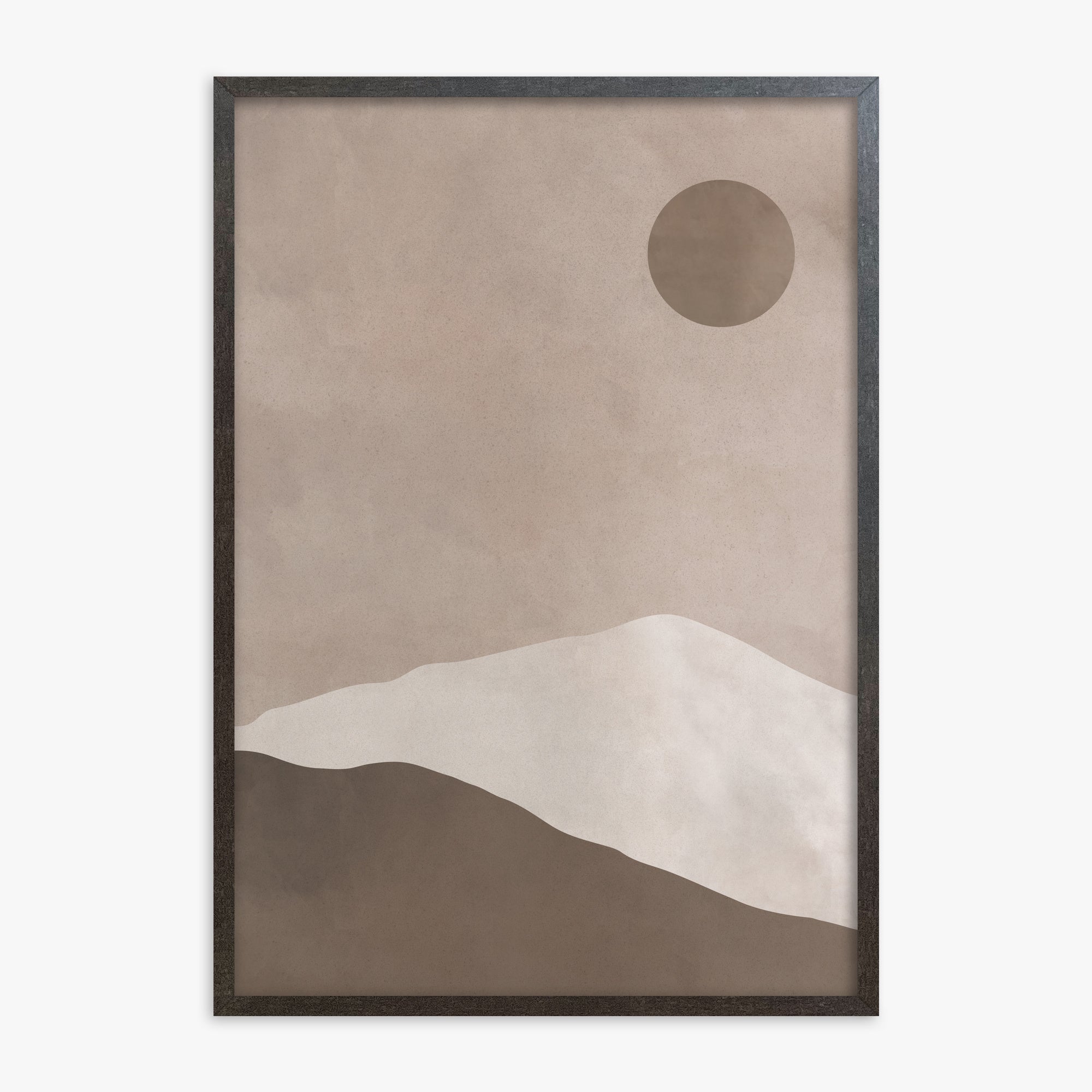 Circle Over Ridge, 70x100cm Framed Poster With Espresso Frame