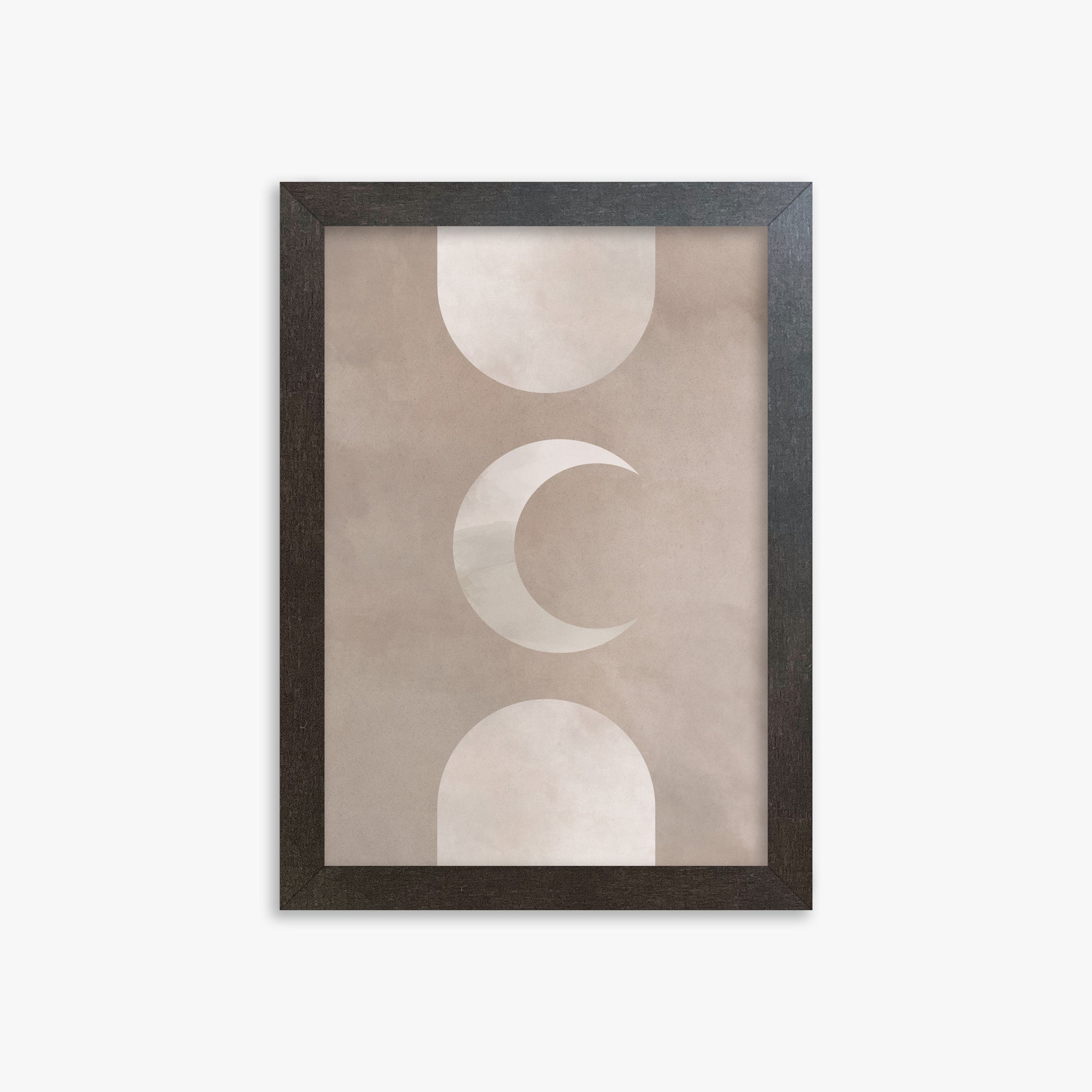 Lunar Elegance, 21x30cm Framed Poster With Espresso Frame